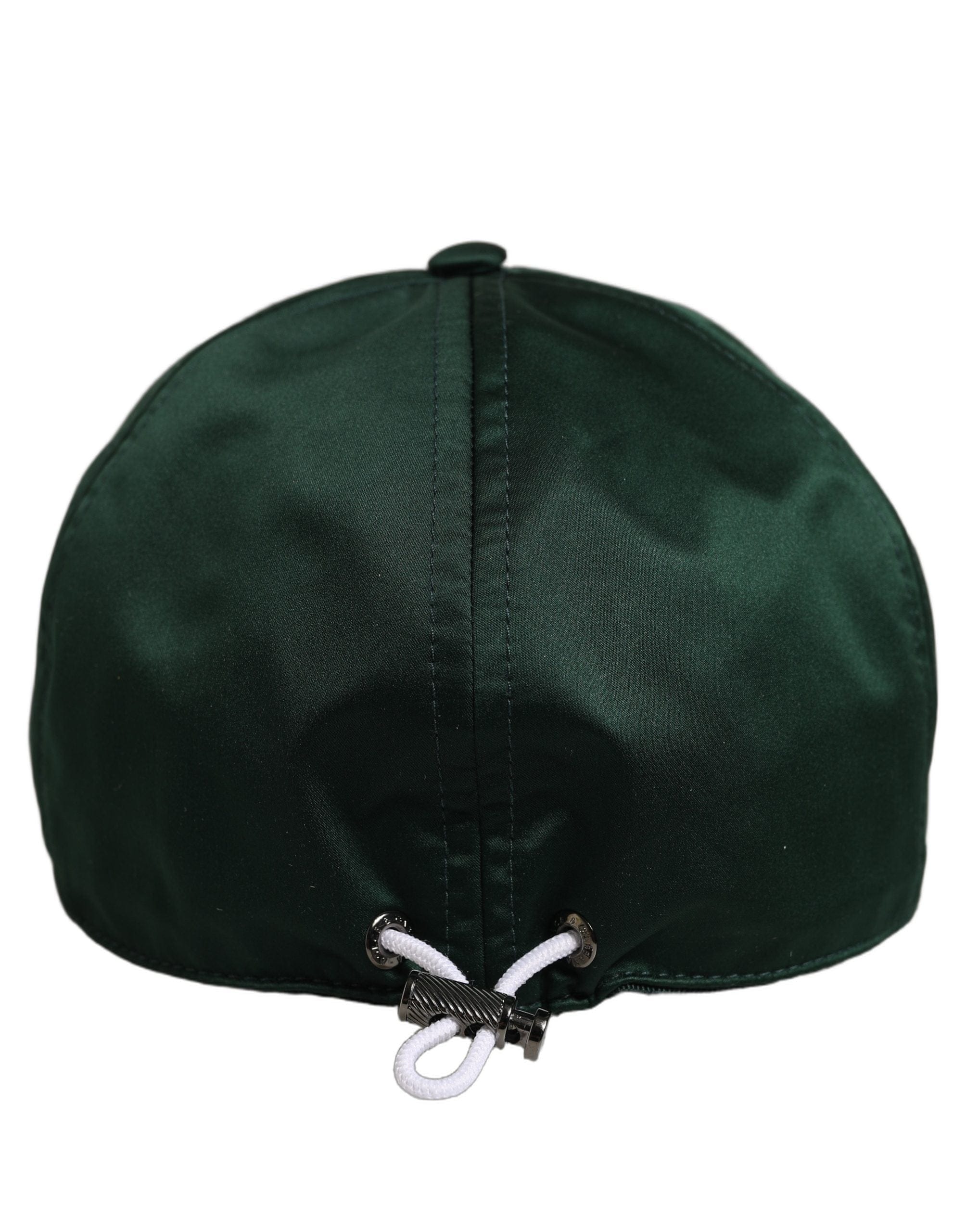 Dolce & Gabbana Men Deep Green Cotton Baseball Cap 6 Panels Men's Hat