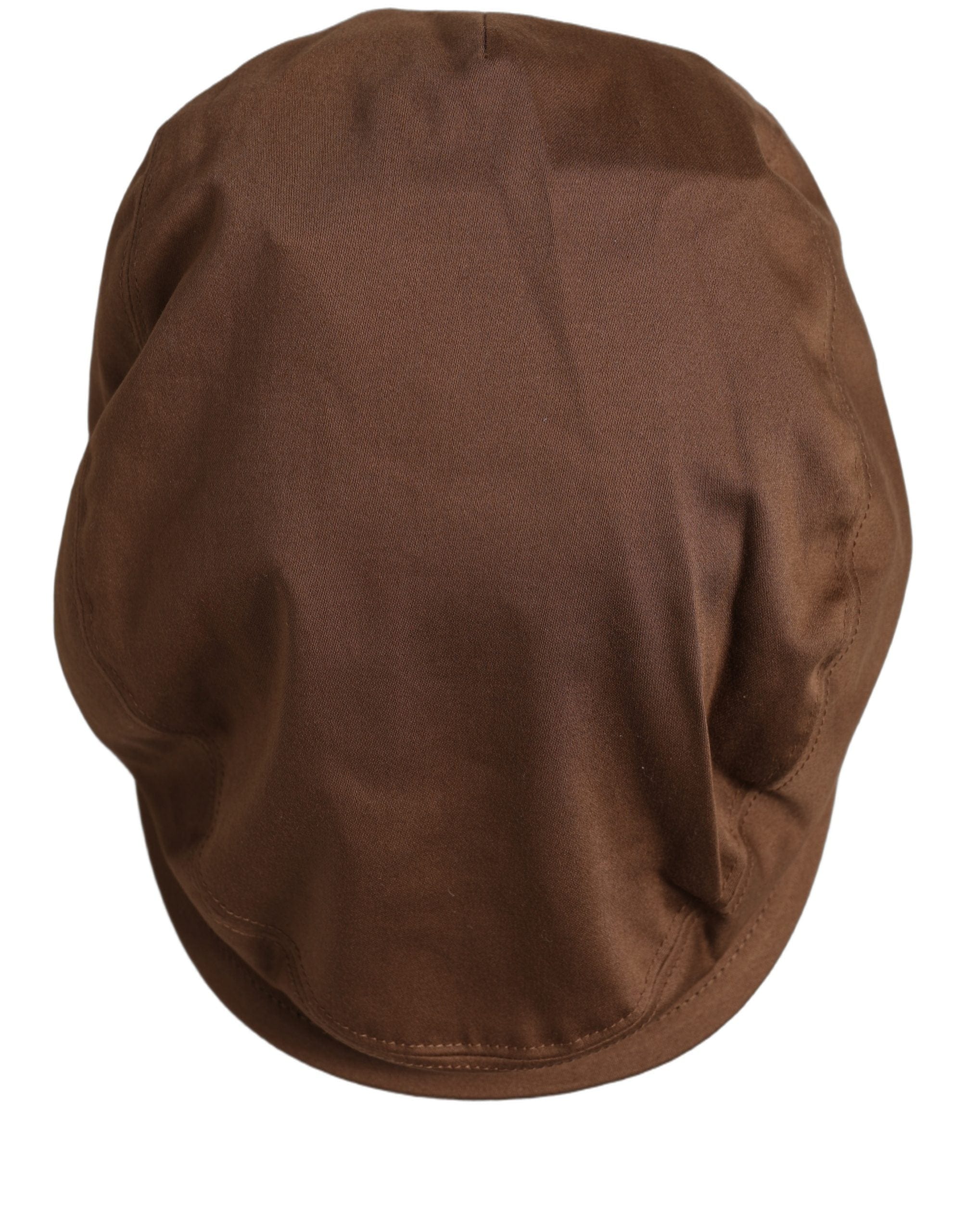 Dolce & Gabbana Men Brown Cotton Newsboy Capello Cabbie Men's Hat