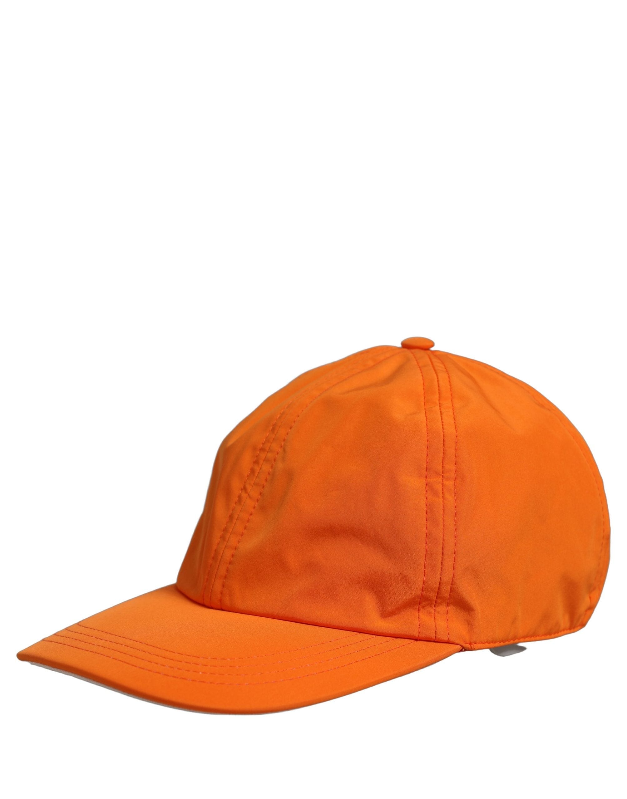 Dolce & Gabbana Men Orange Polyester Baseball Cap 6 Panels Men's Hat