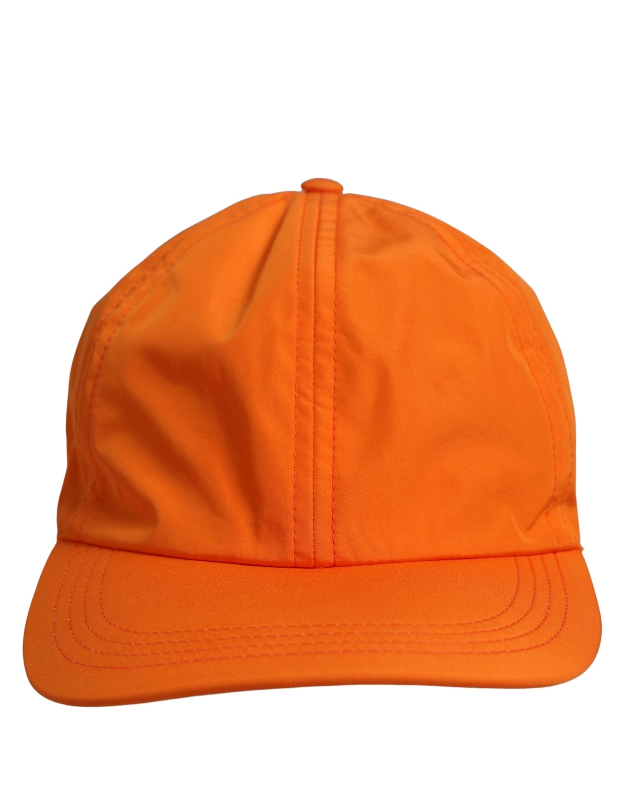 Dolce & Gabbana Men Orange Polyester Baseball Cap 6 Panels Men's Hat