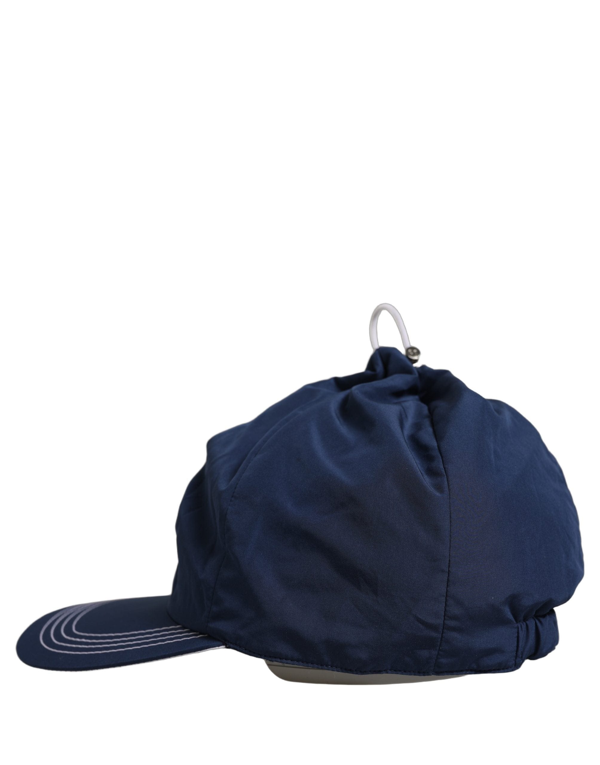 Dolce & Gabbana Men Navy Blue Polyester Baseball Capello Men's Hat