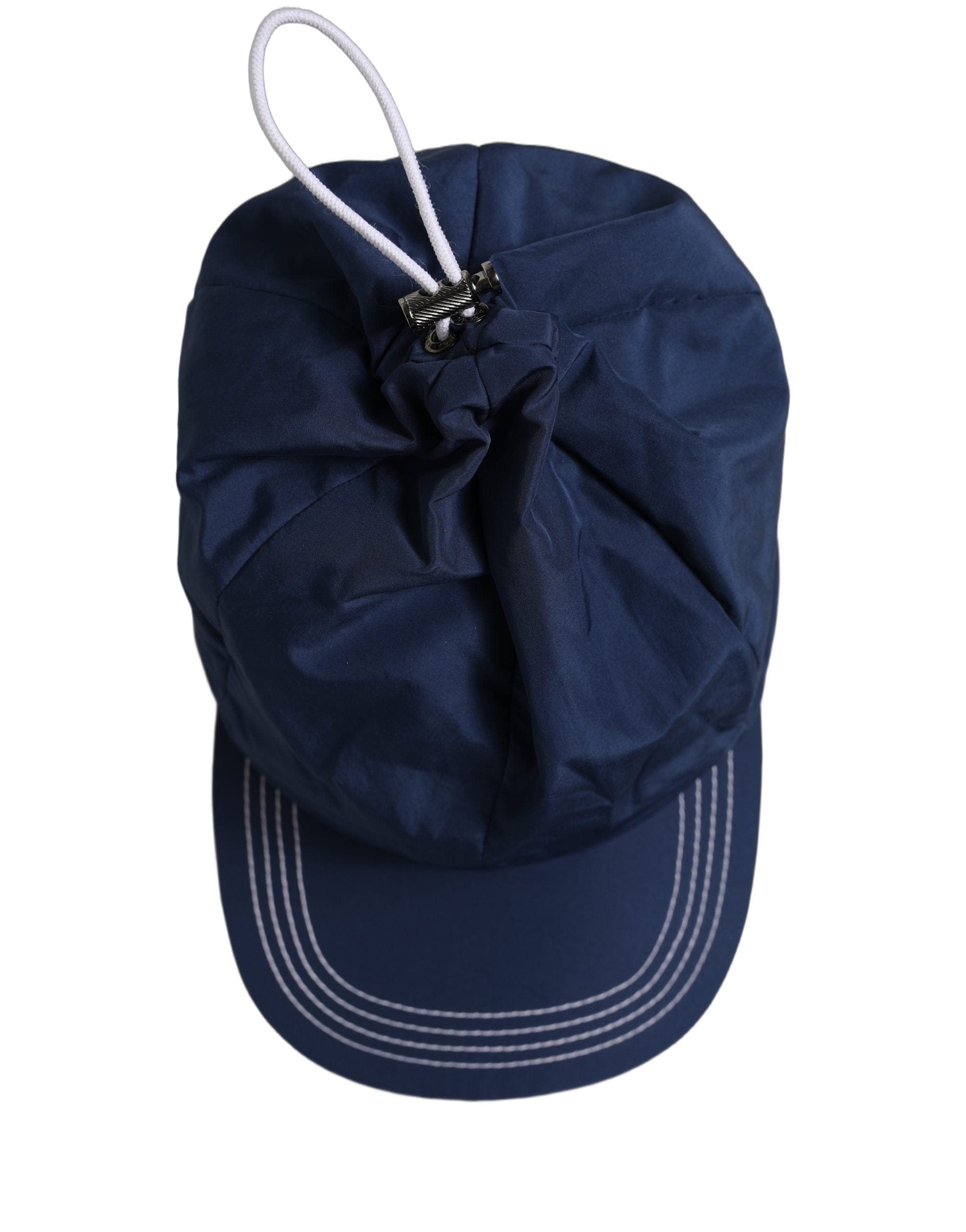 Dolce & Gabbana Men Navy Blue Polyester Baseball Capello Men's Hat