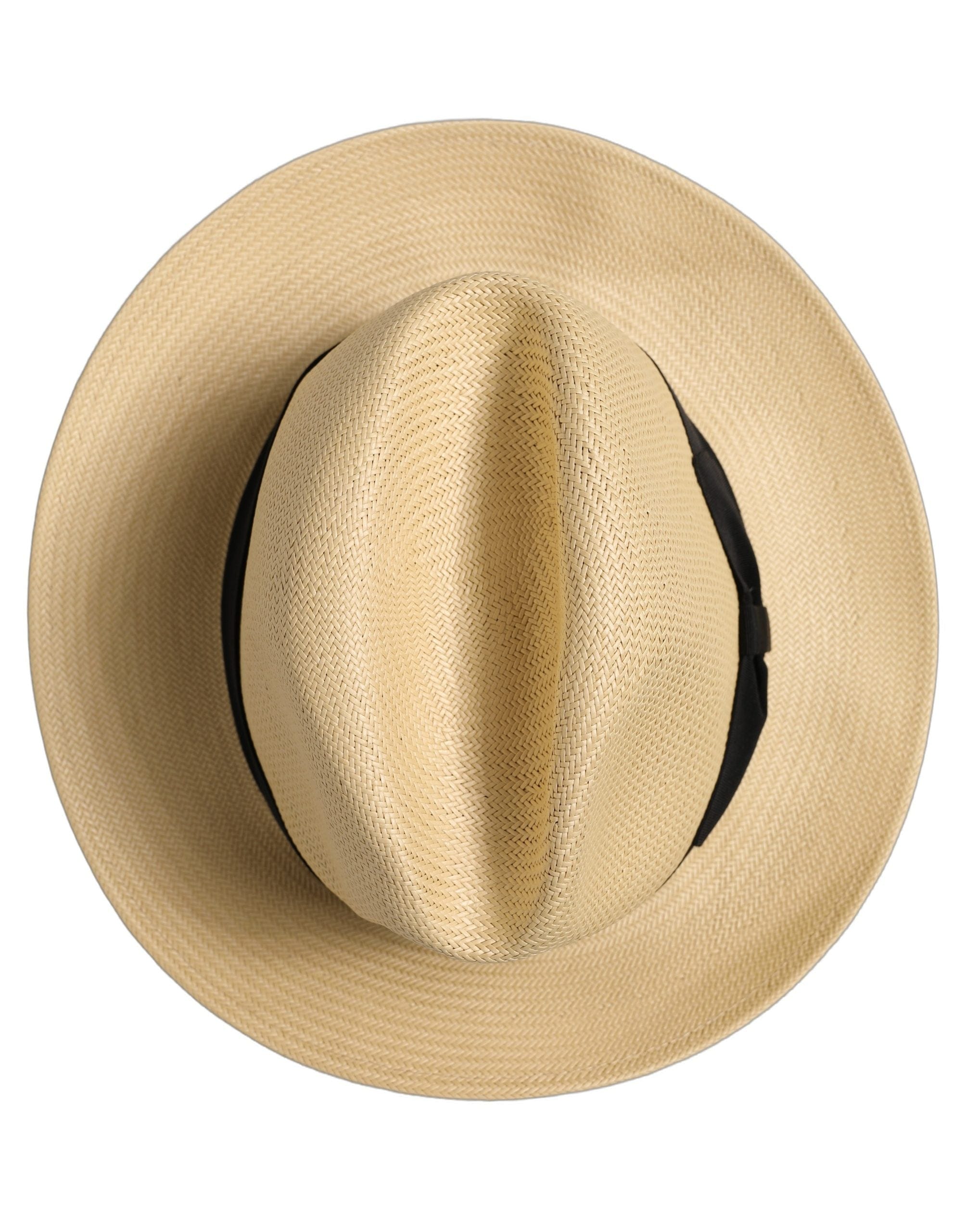 Dolce & Gabbana Men Beige Paper Straw Fedora Panama Capello Men's Hat