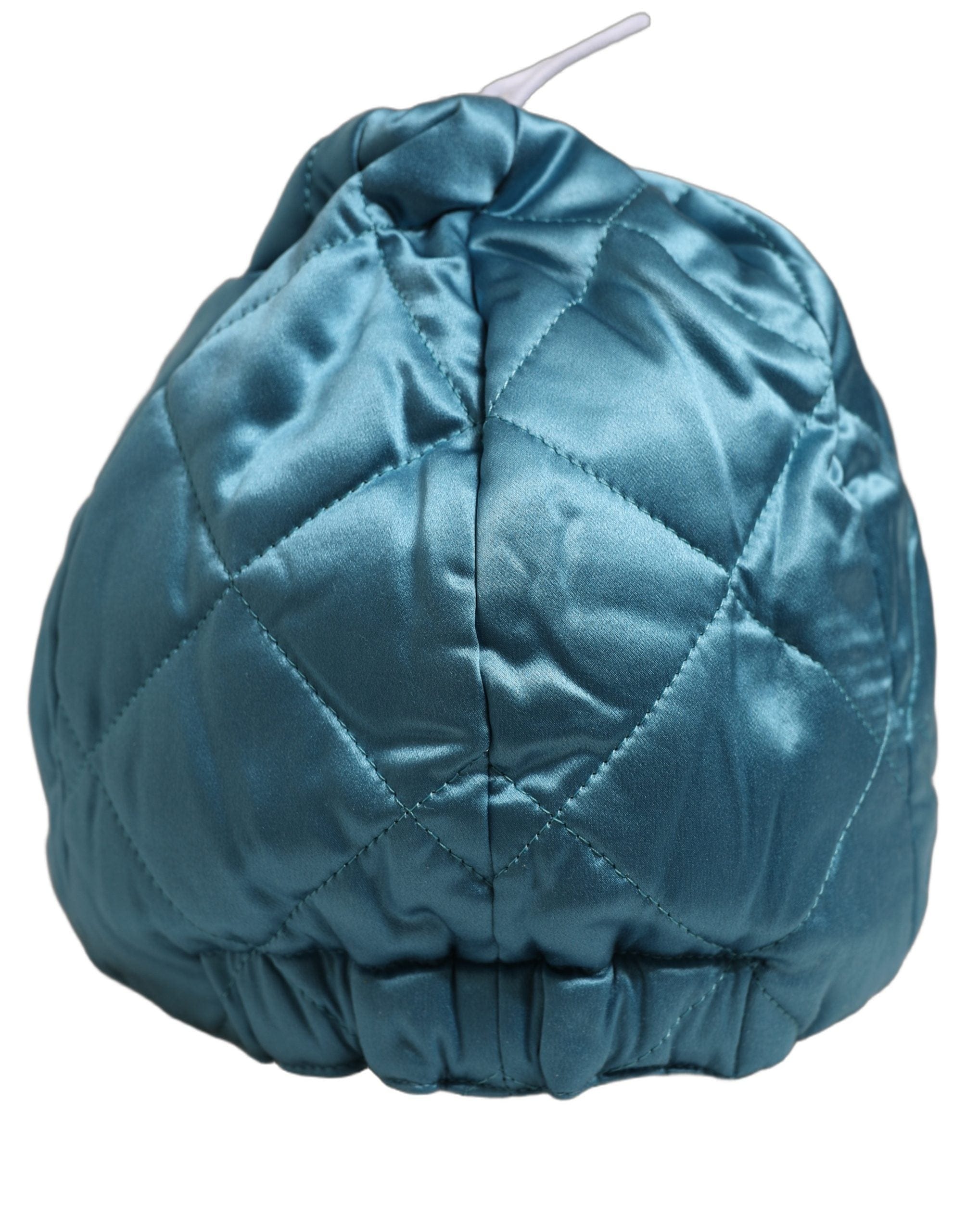 Dolce & Gabbana Men Teal Polyester Quilted Baseball Cap Men's Hat