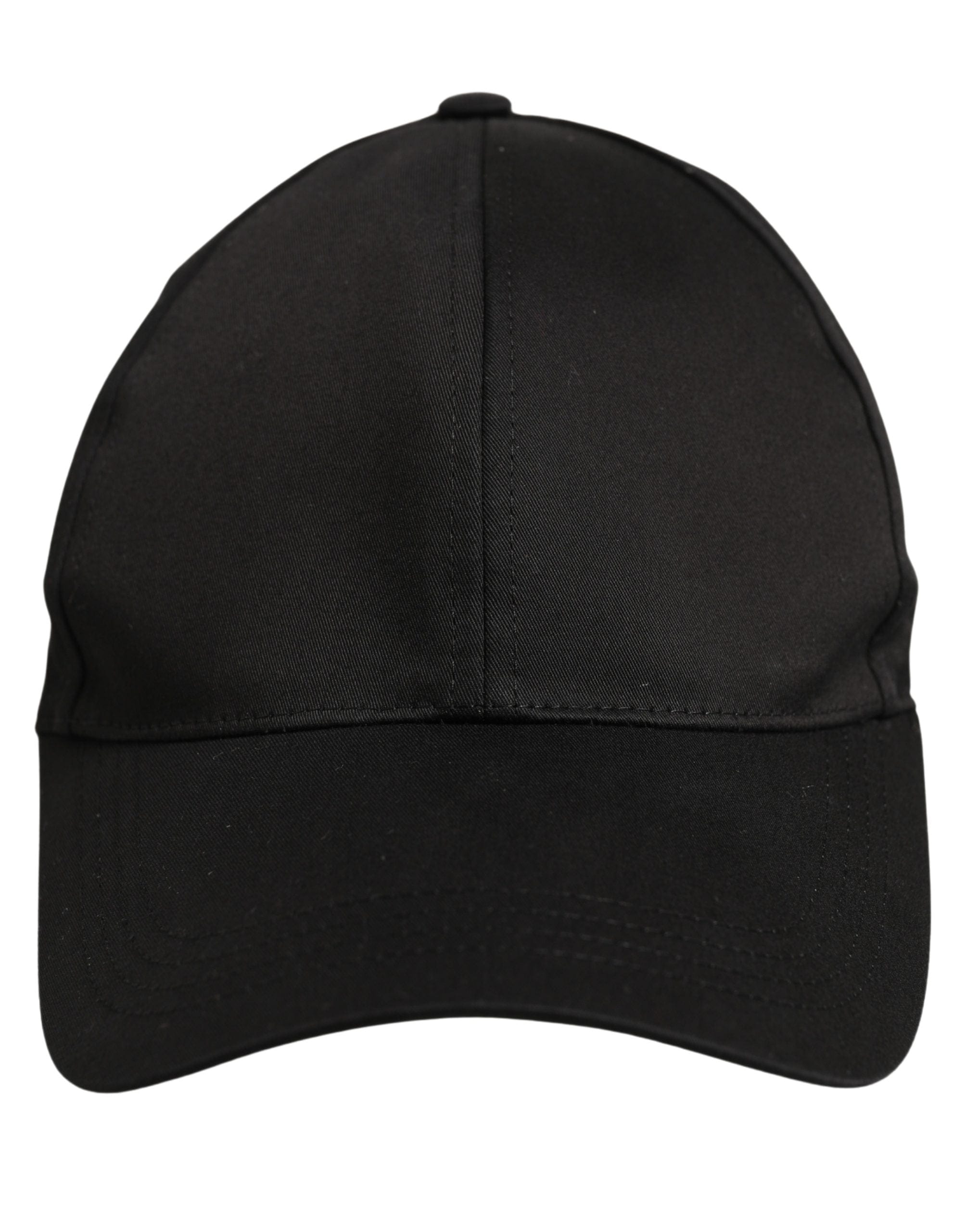 Dolce & Gabbana Men Black Cotton Baseball Cap 6 Panels Men's Hat