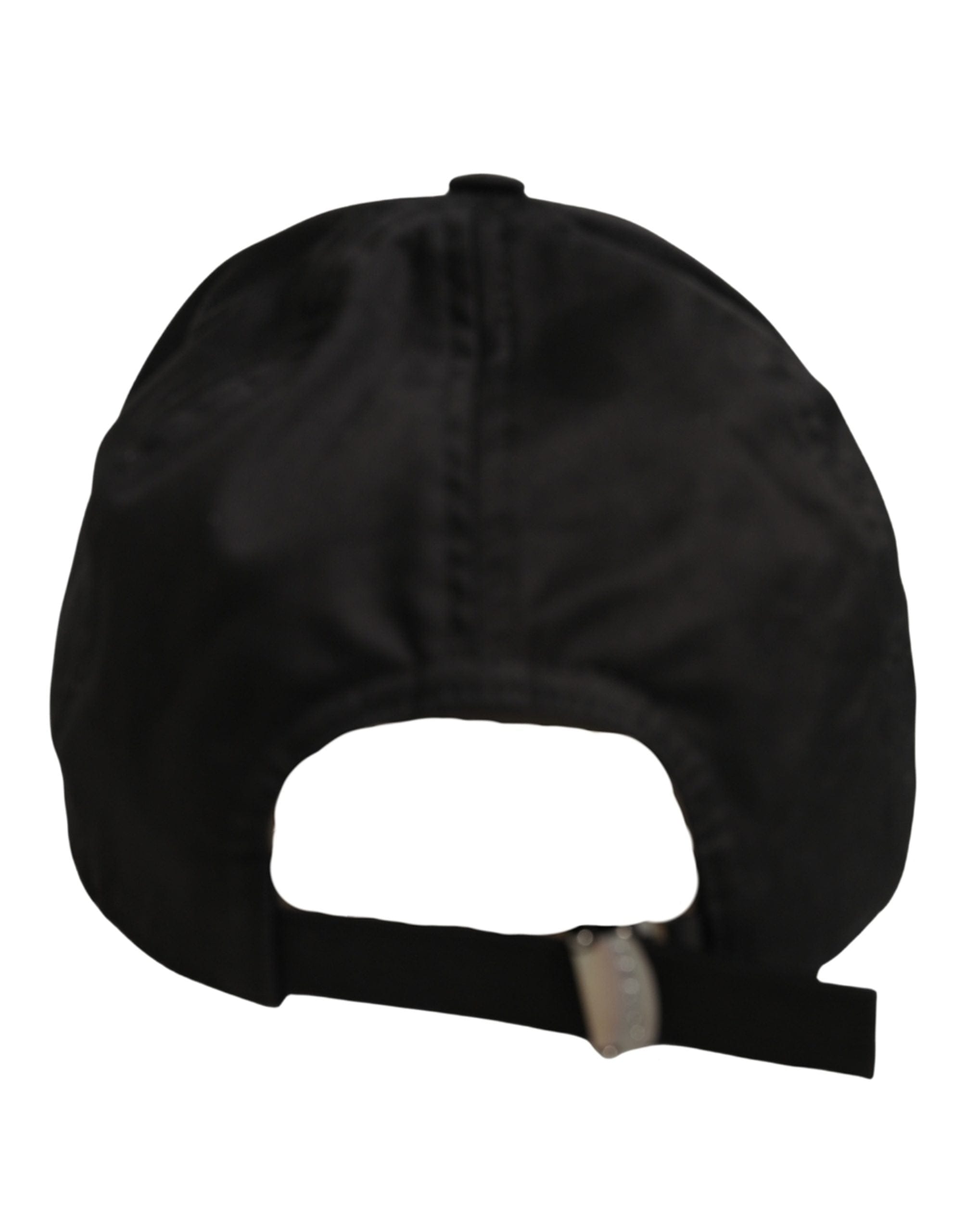 Dolce & Gabbana Men Black Cotton Baseball Cap 6 Panels Men's Hat