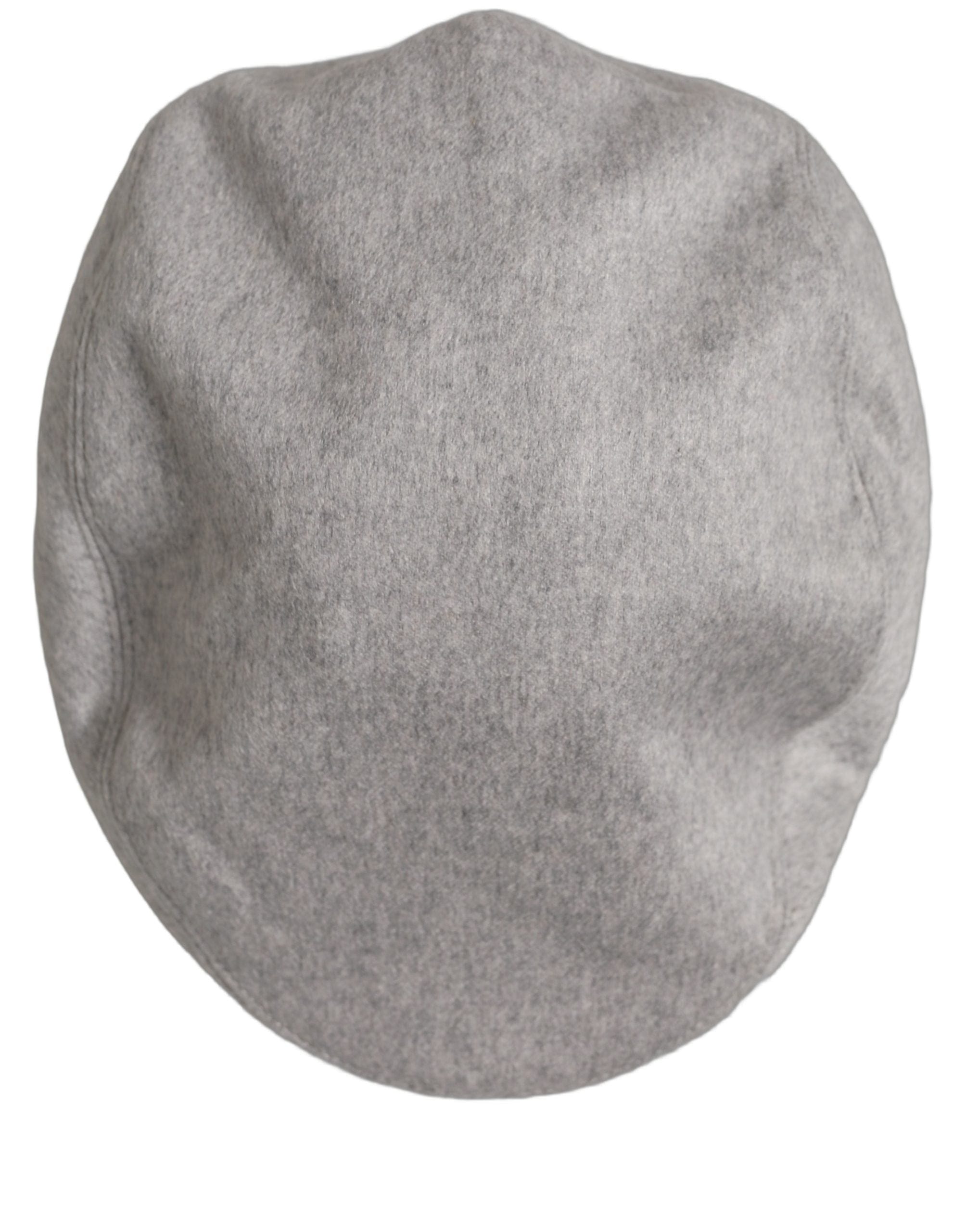 Dolce & Gabbana Men Light Grey Cashmere Newsboy Cabbie Cap Men's Hat