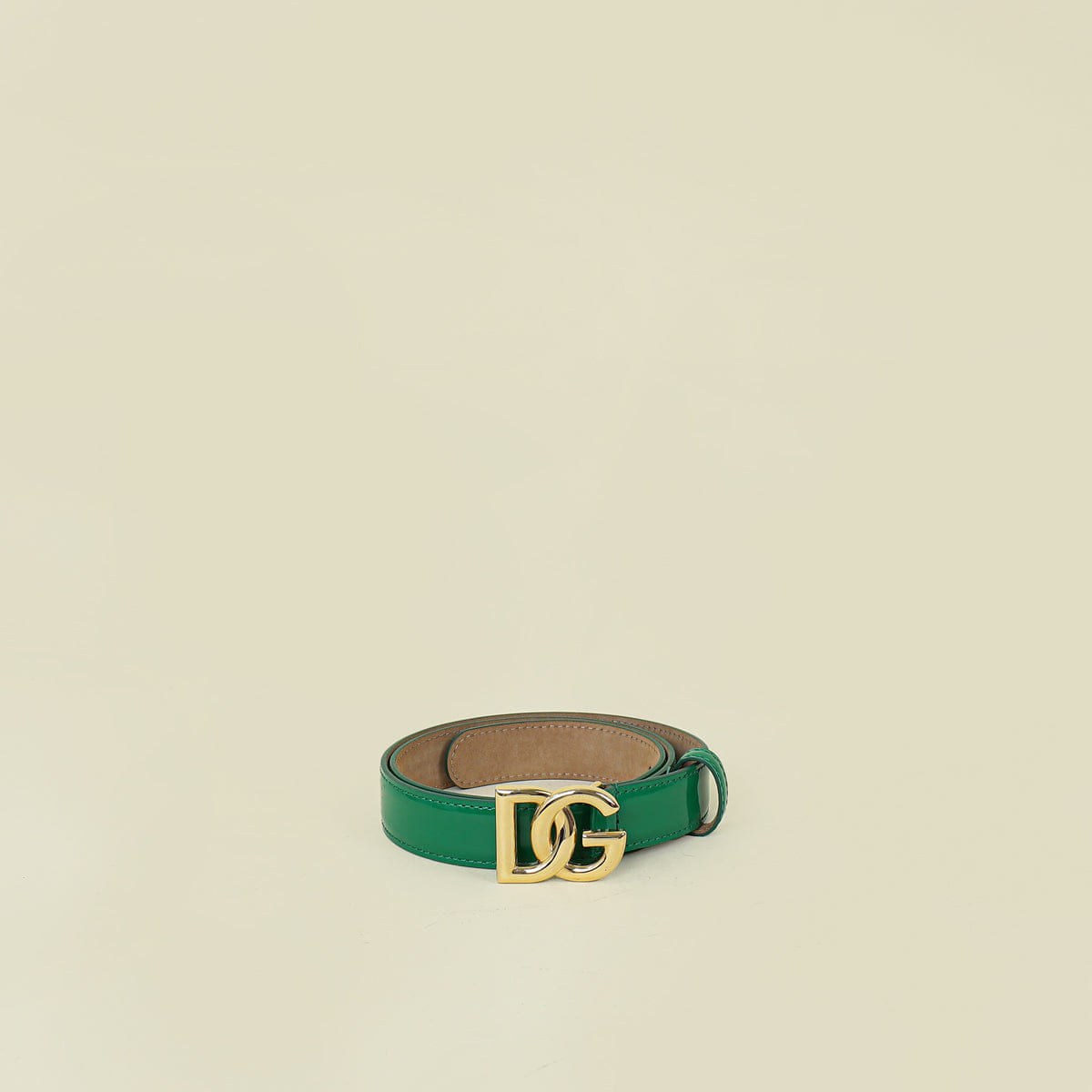 Dolce & Gabbana Green DG Buckle 24 mm Belt
