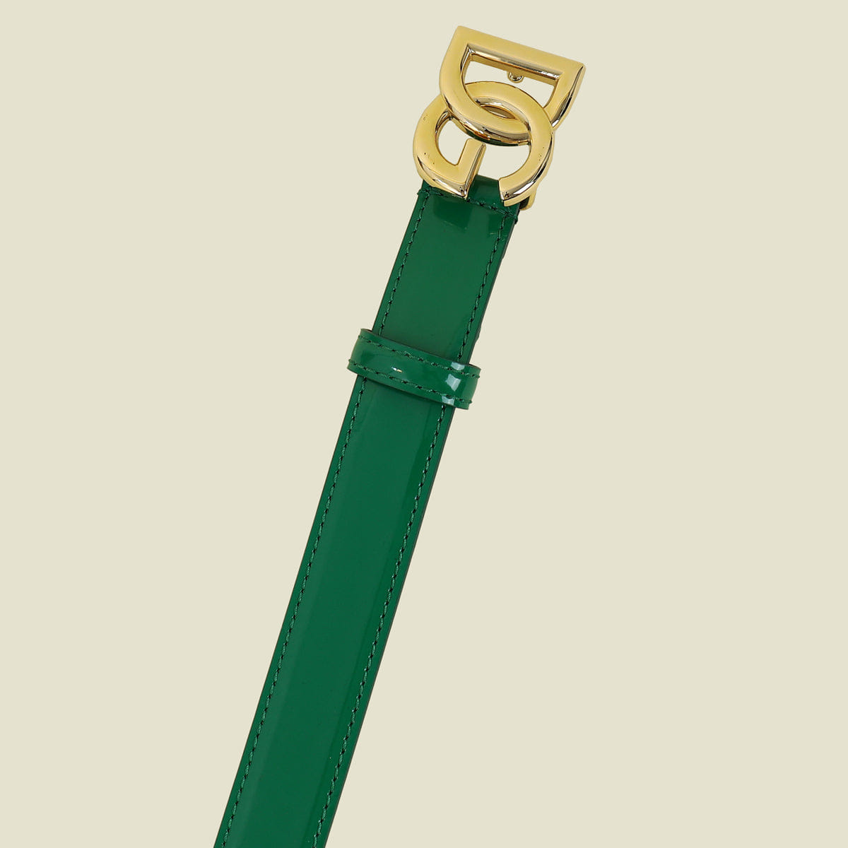 Dolce & Gabbana Green DG Buckle 24 mm Belt