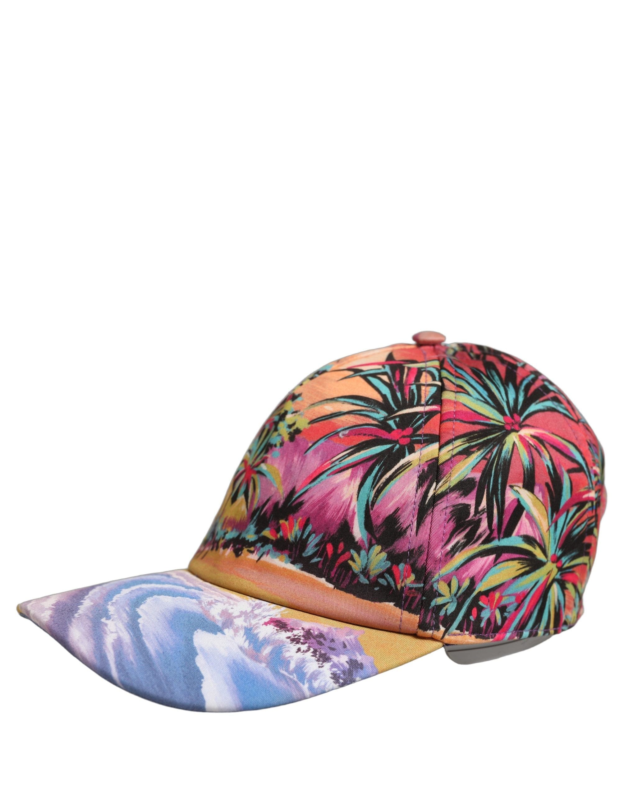 Dolce & Gabbana Multicolor Tropical Themed Baseball Capello Women's Hat
