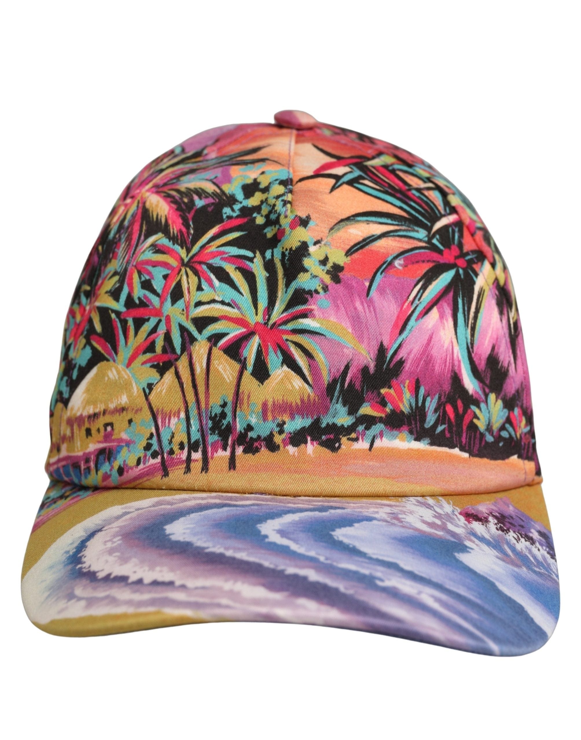 Dolce & Gabbana Multicolor Tropical Themed Baseball Capello Women's Hat