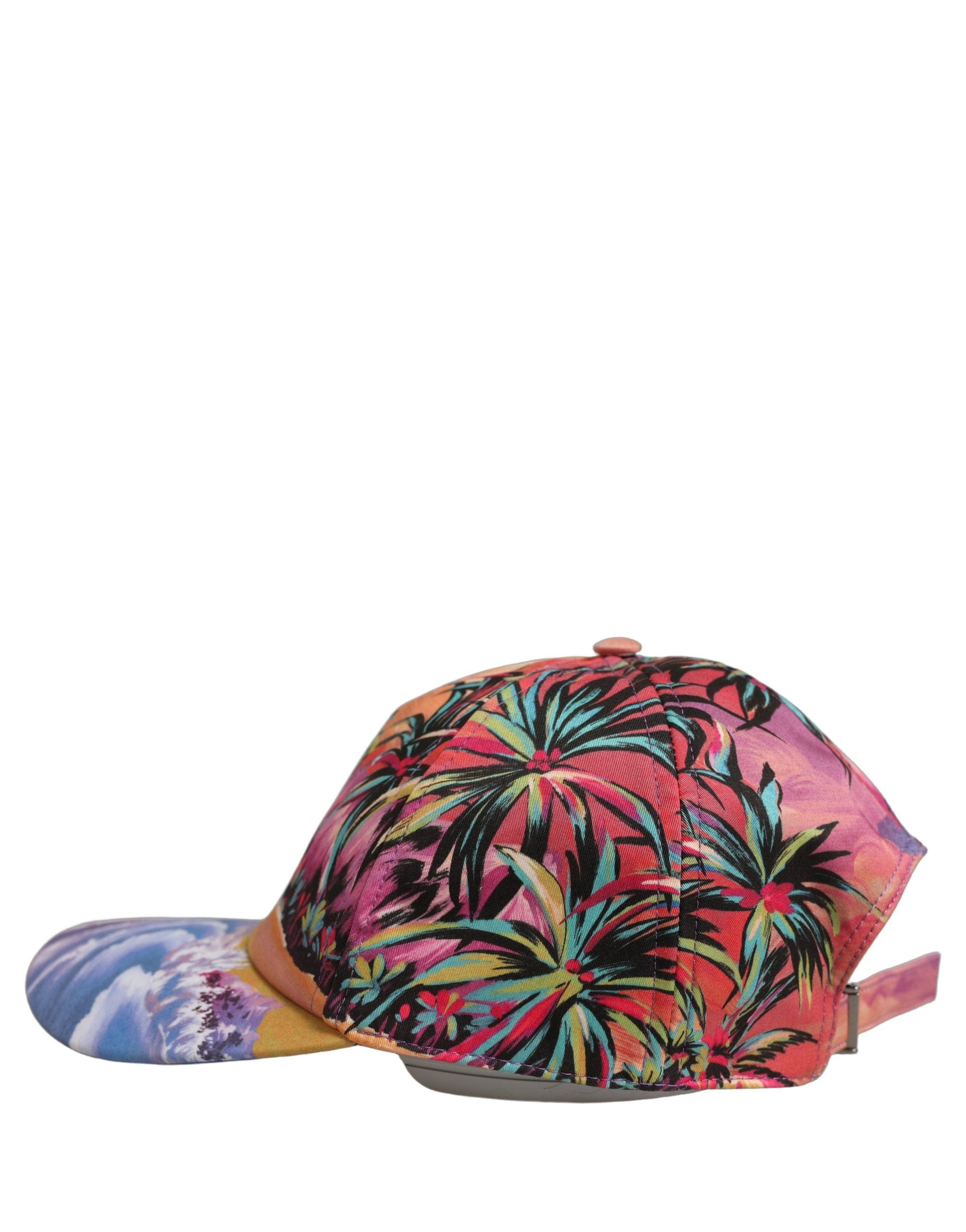Dolce & Gabbana Multicolor Tropical Themed Baseball Capello Women's Hat