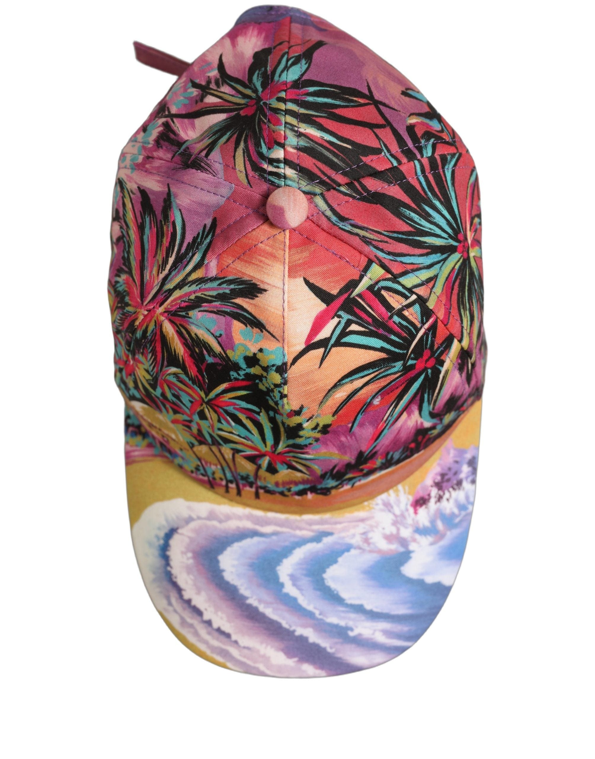 Dolce & Gabbana Multicolor Tropical Themed Baseball Capello Women's Hat