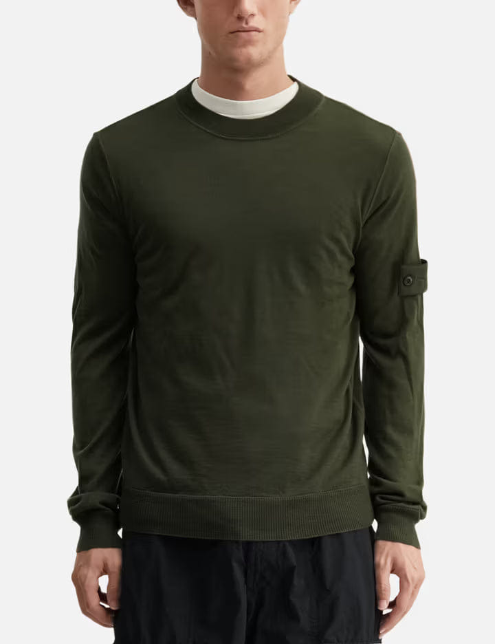 Stone Island Light Pure RWS Wool S.I. Ghost Sweater