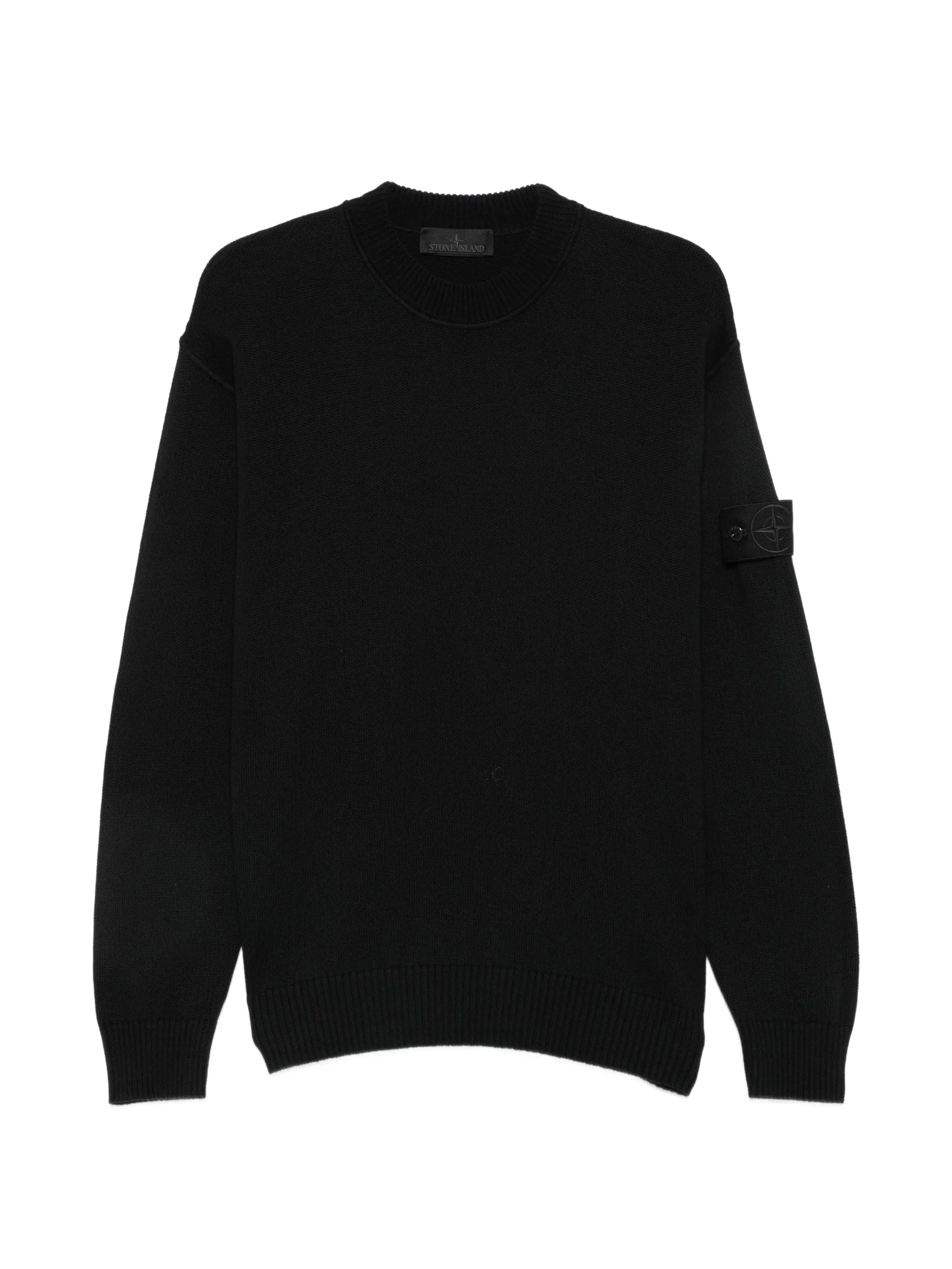 Stone Island logo - patch crew - neck sweater