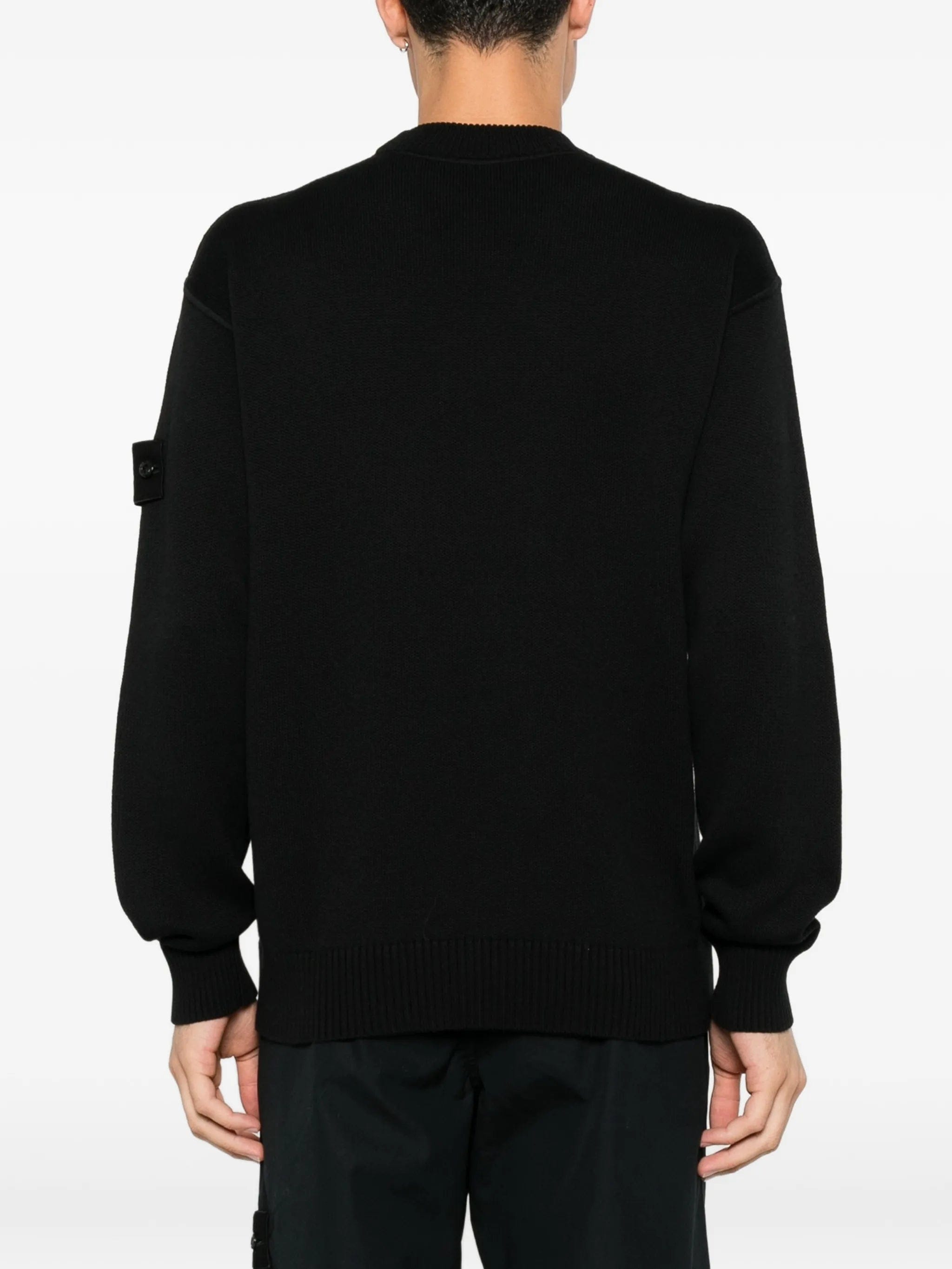 Stone Island logo - patch crew - neck sweater