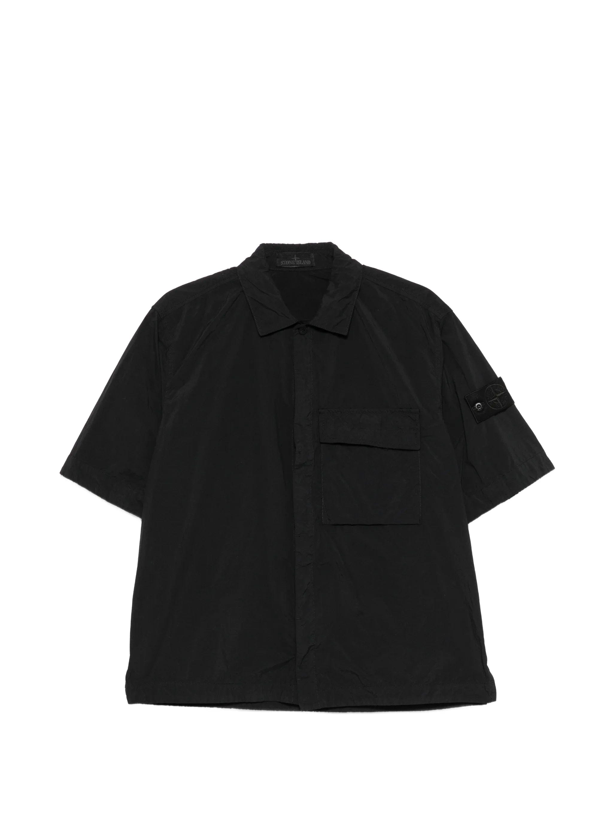 Stone Island logo - patch short - sleeve shirt