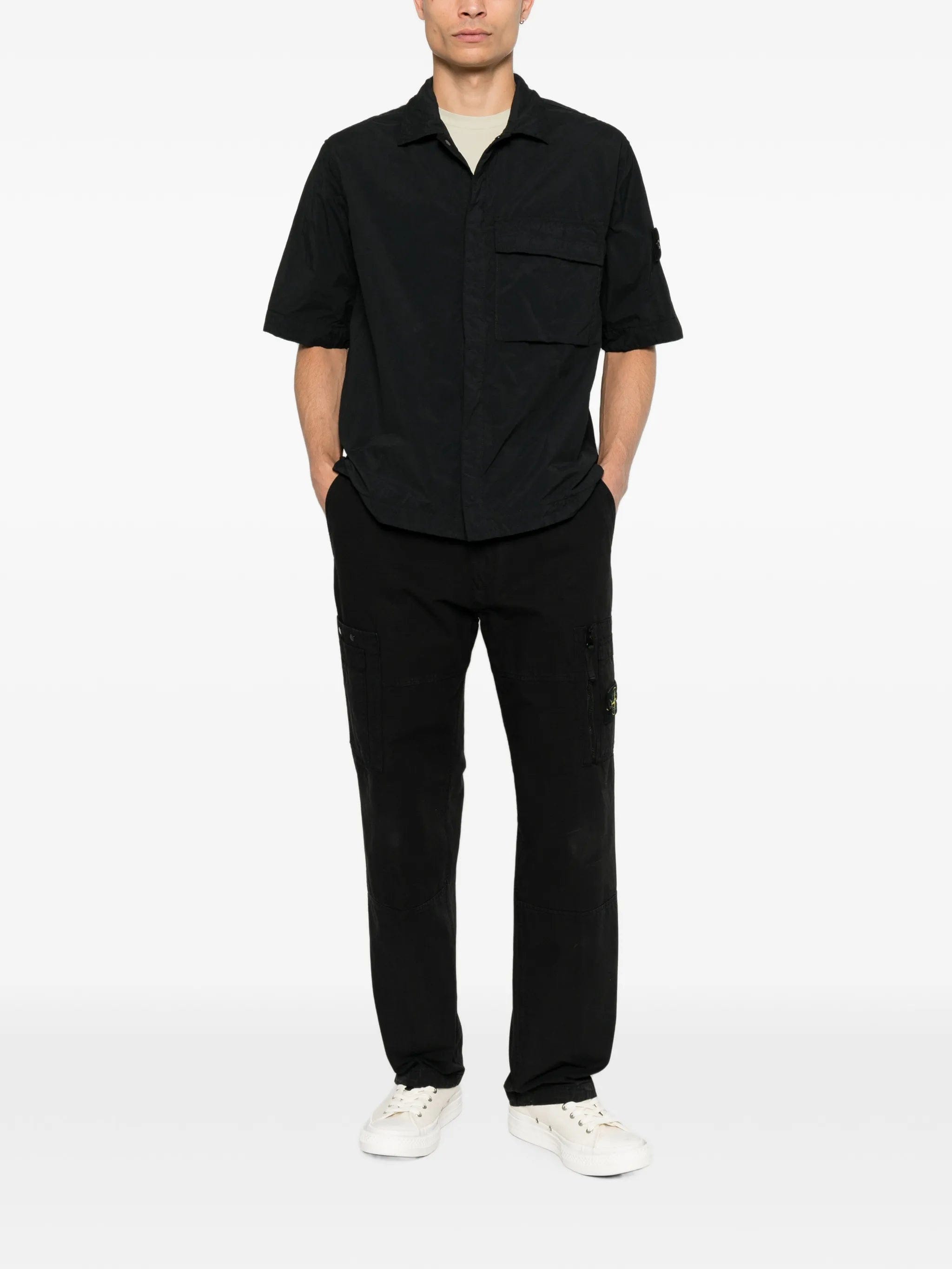Stone Island logo - patch short - sleeve shirt