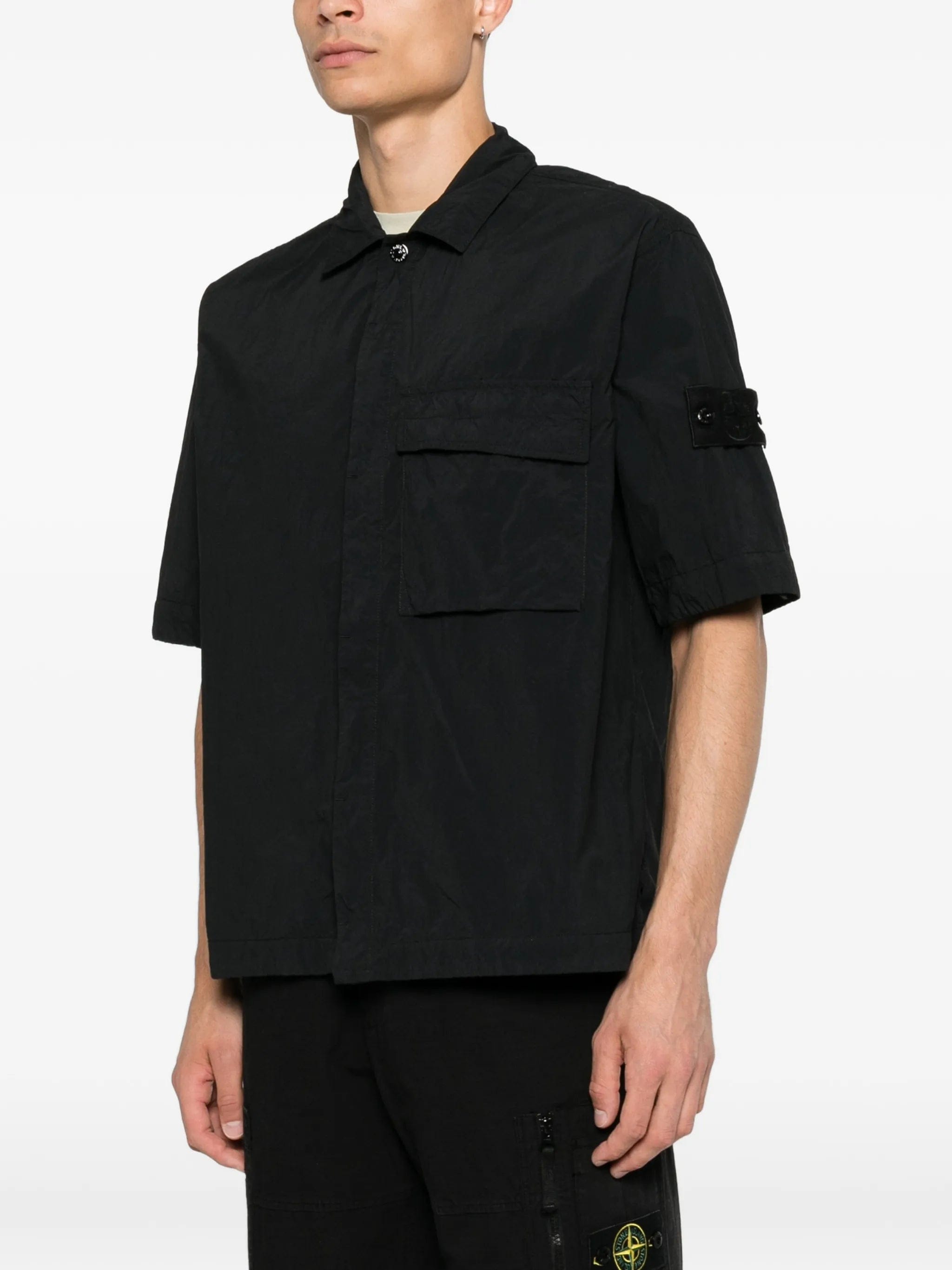 Stone Island logo - patch short - sleeve shirt