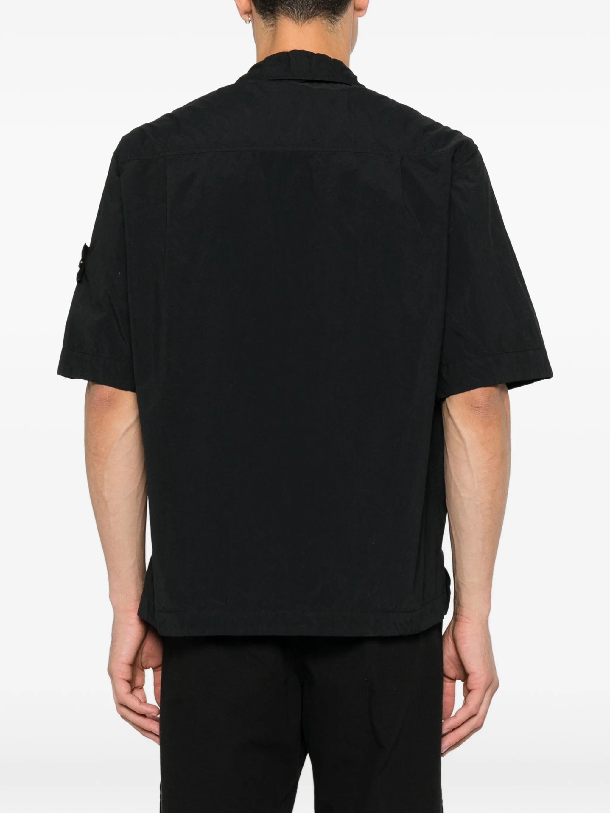 Stone Island logo - patch short - sleeve shirt