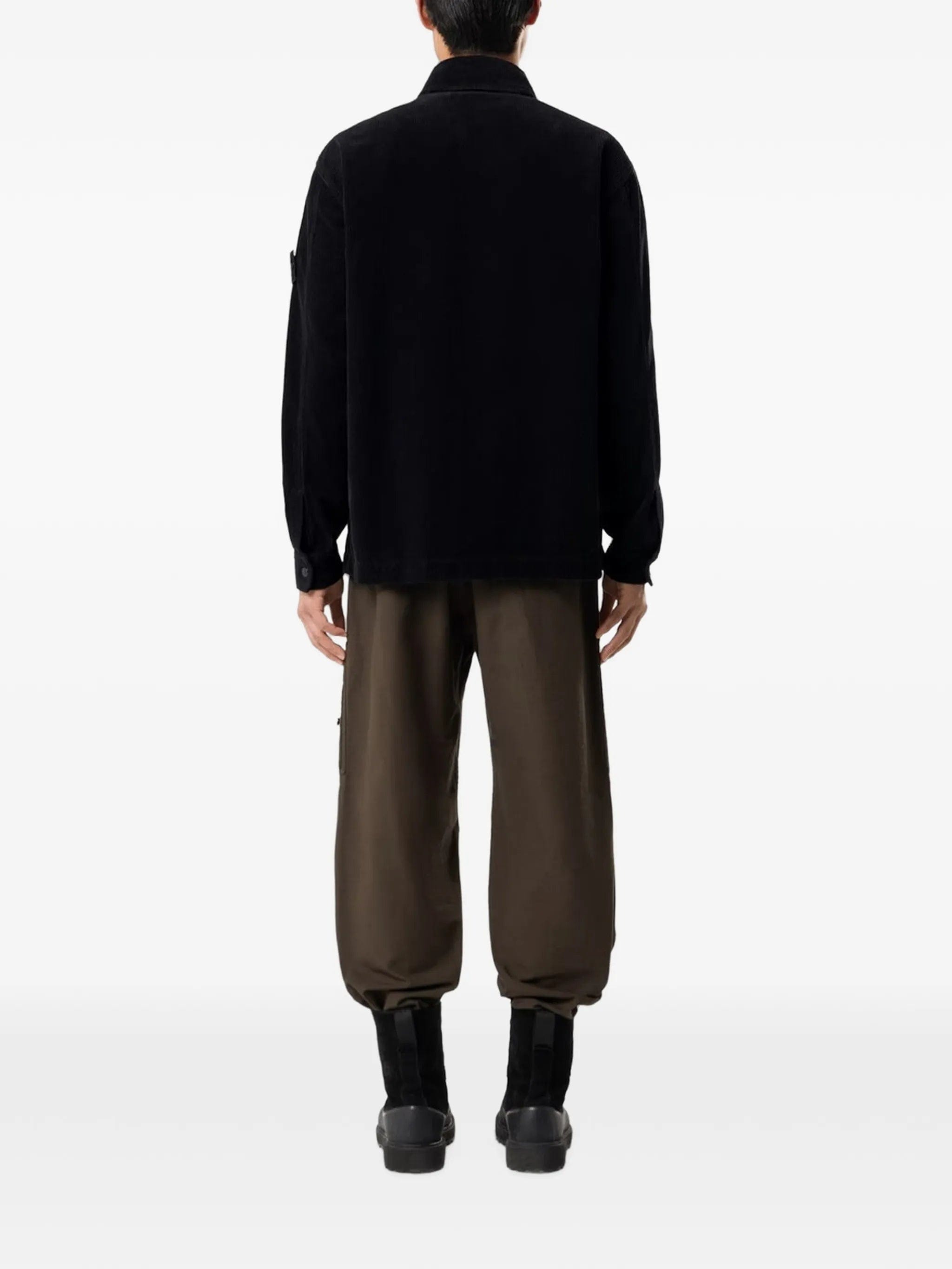 Stone Island corduroy - texture chest - pocket shirt