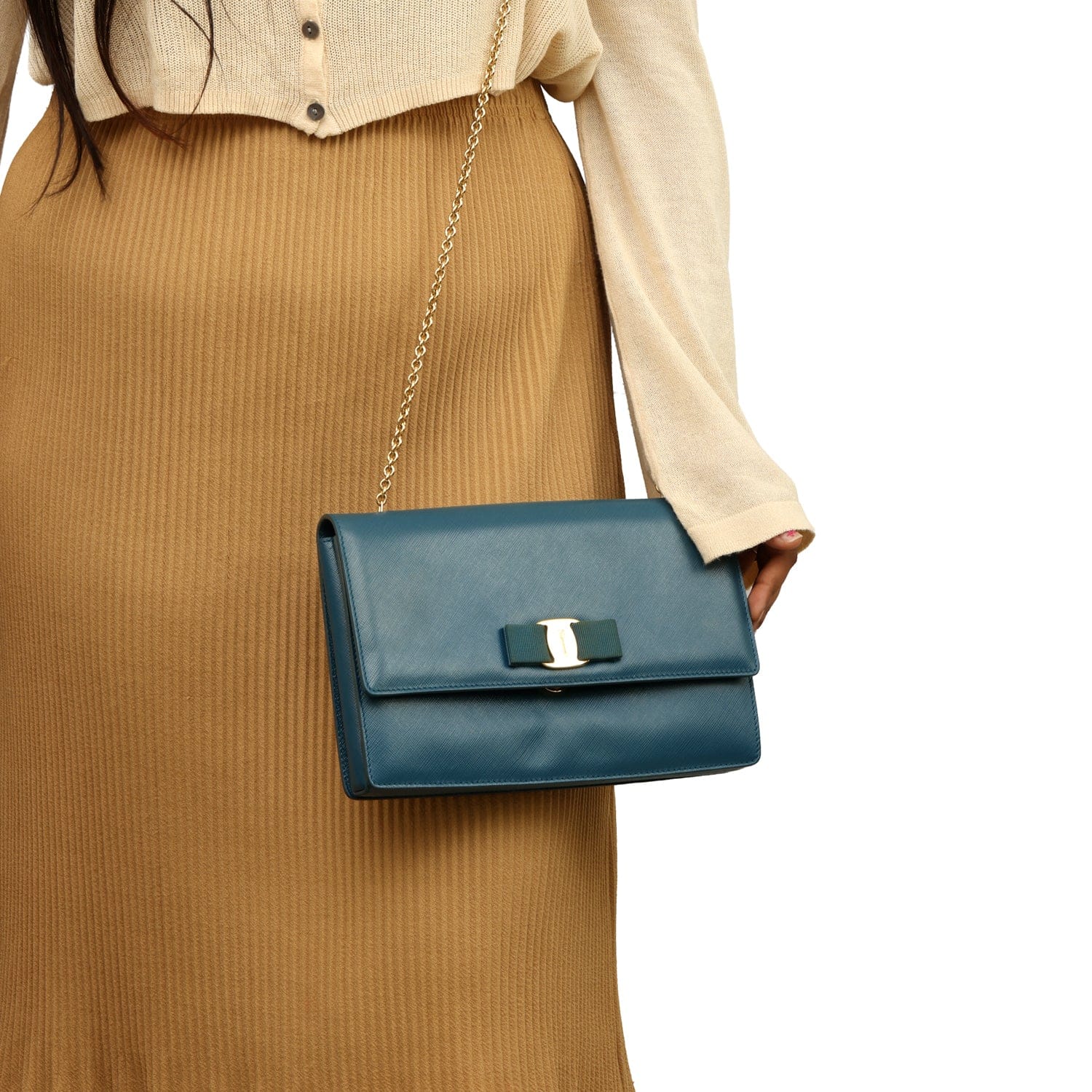 SALVATORE FERRAGAMO GINNY SHOULDER BAG