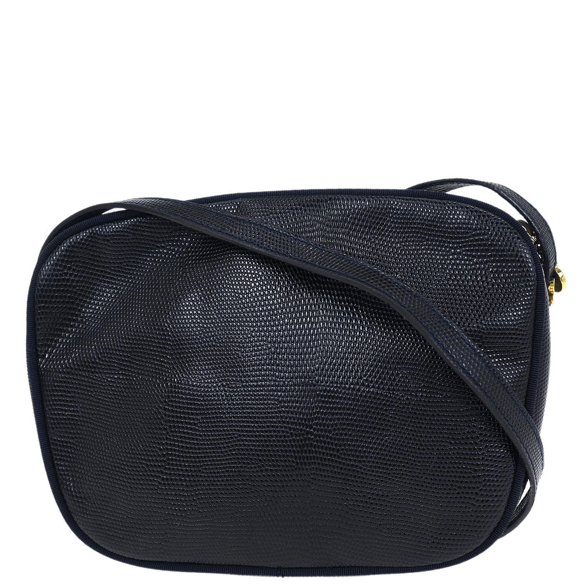 Salvatore Ferragamo Navy Vara Shoulder Bag