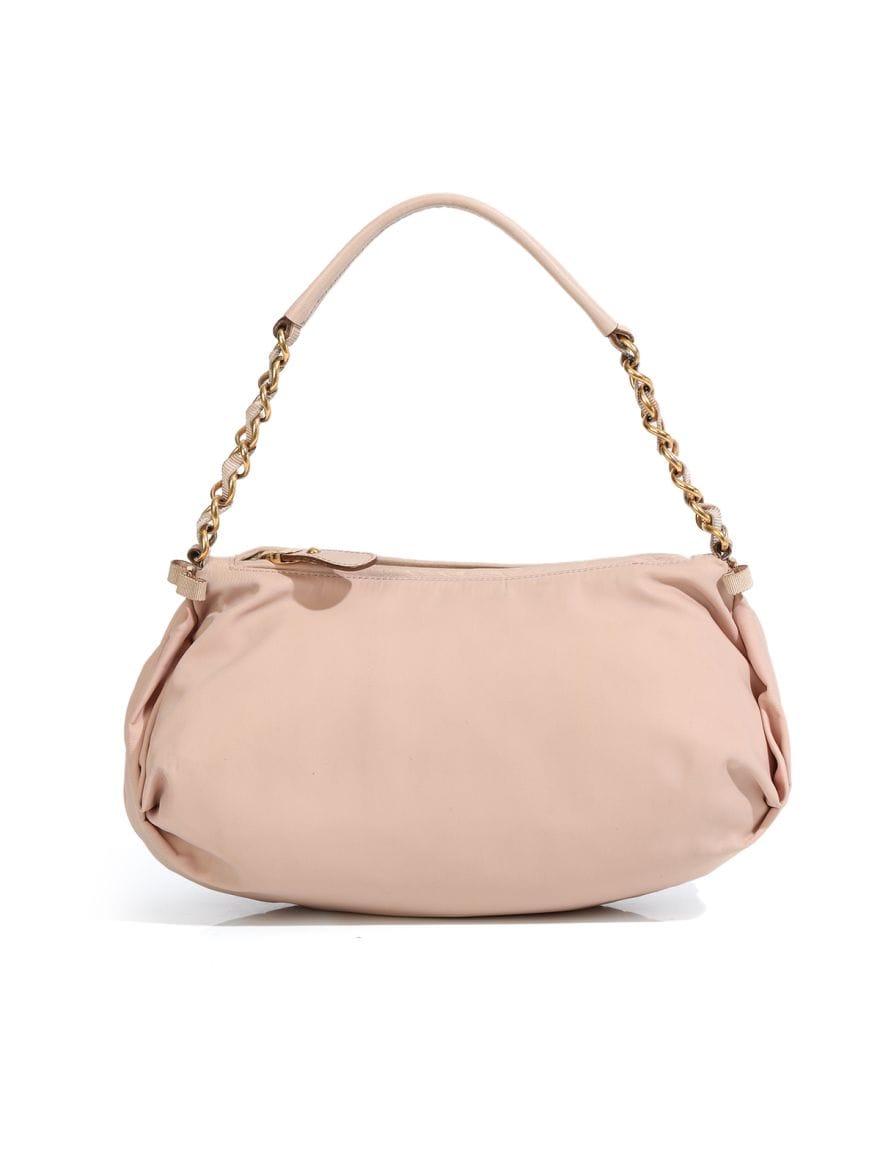 Salvatore Ferragamo Nylon Pink Shoulder Bag Medium