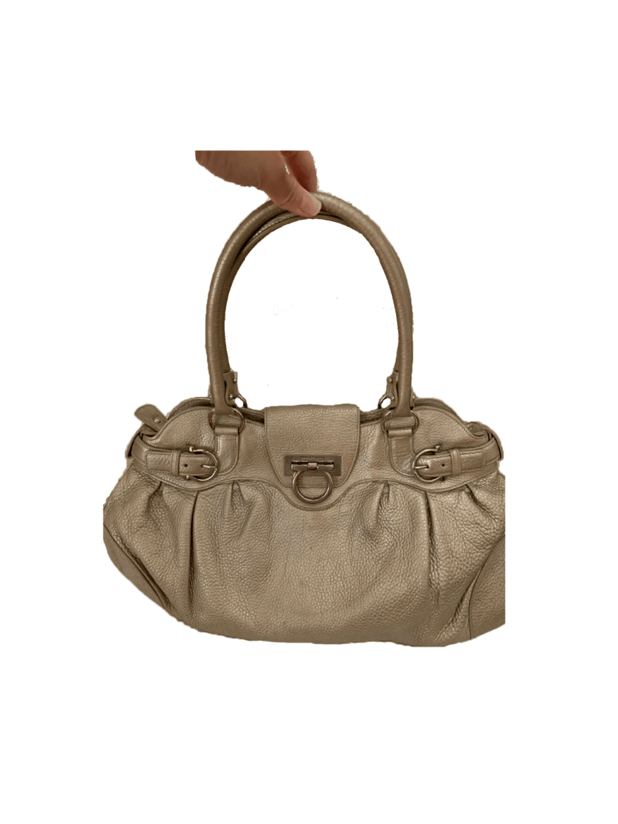Salvatore Ferragamo Marisa Mercury Nappa Leather Shoulder Bag
