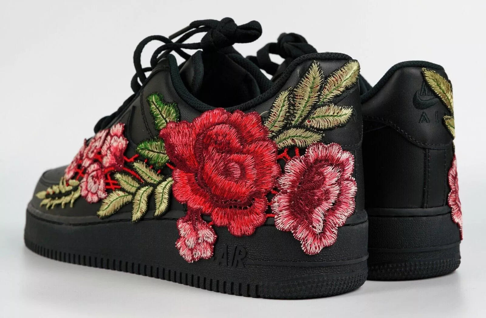 Mdcustoms Embroided Rose Black Af1