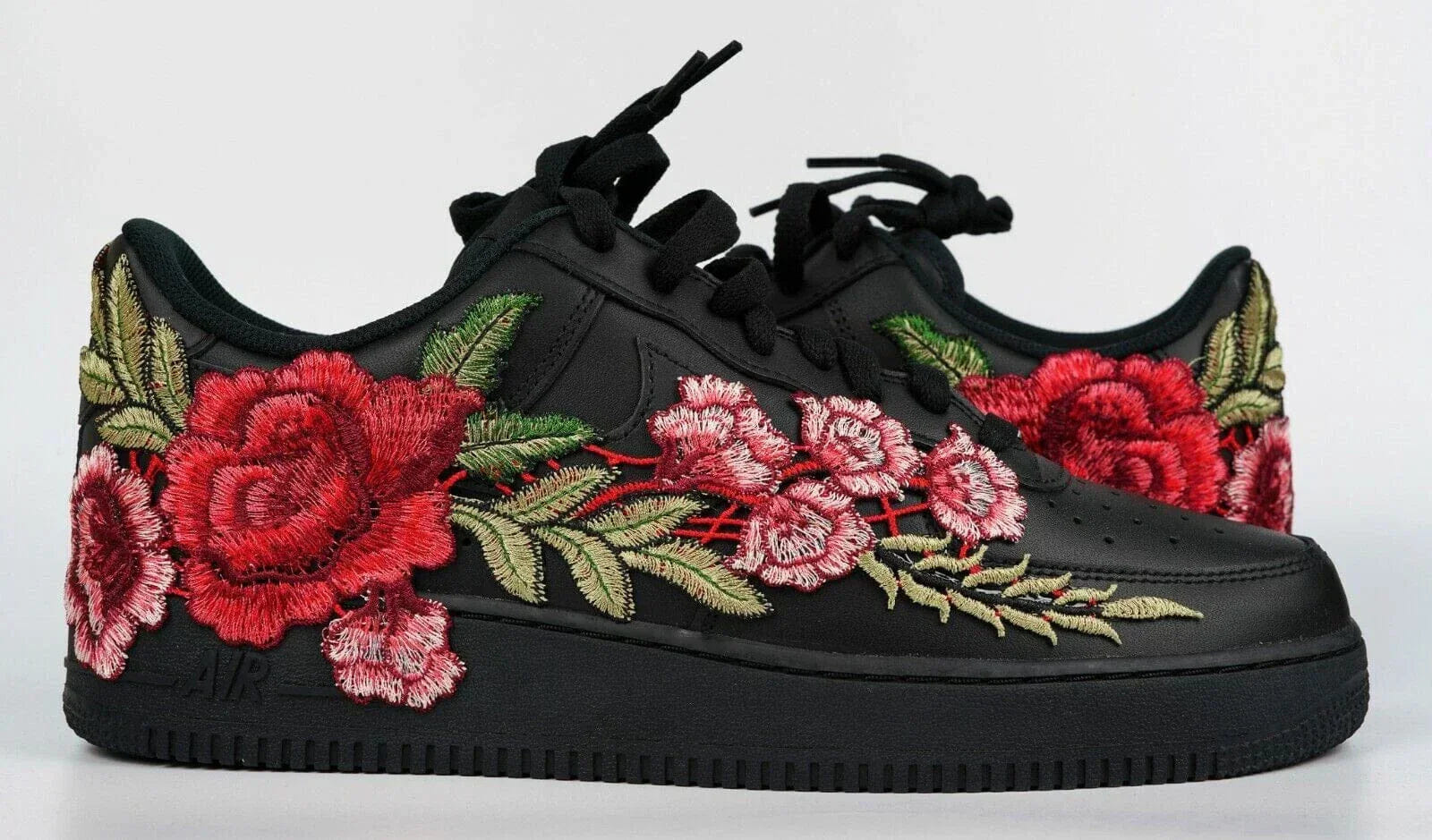 Mdcustoms Embroided Rose Black Af1