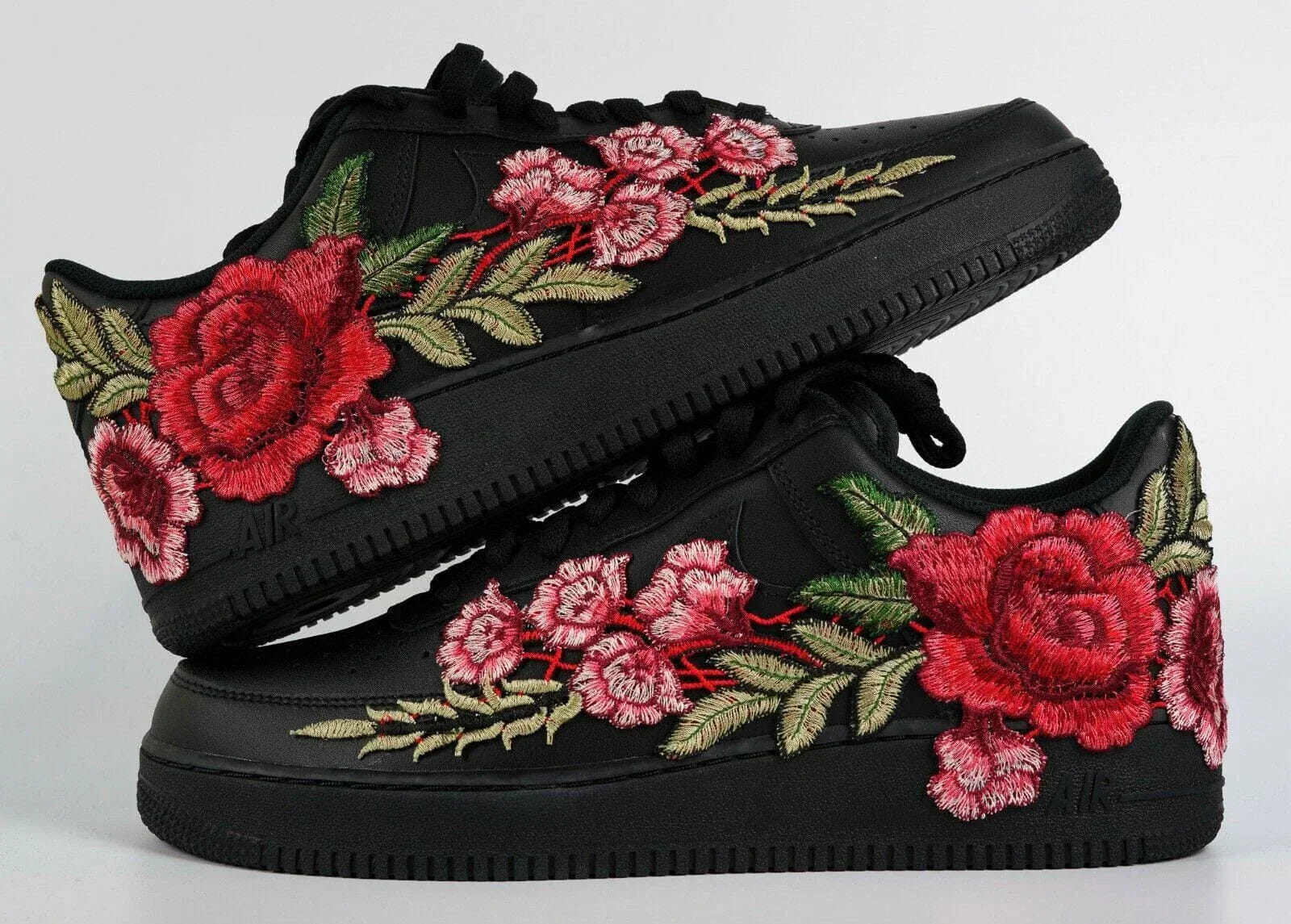 Mdcustoms Embroided Rose Black Af1