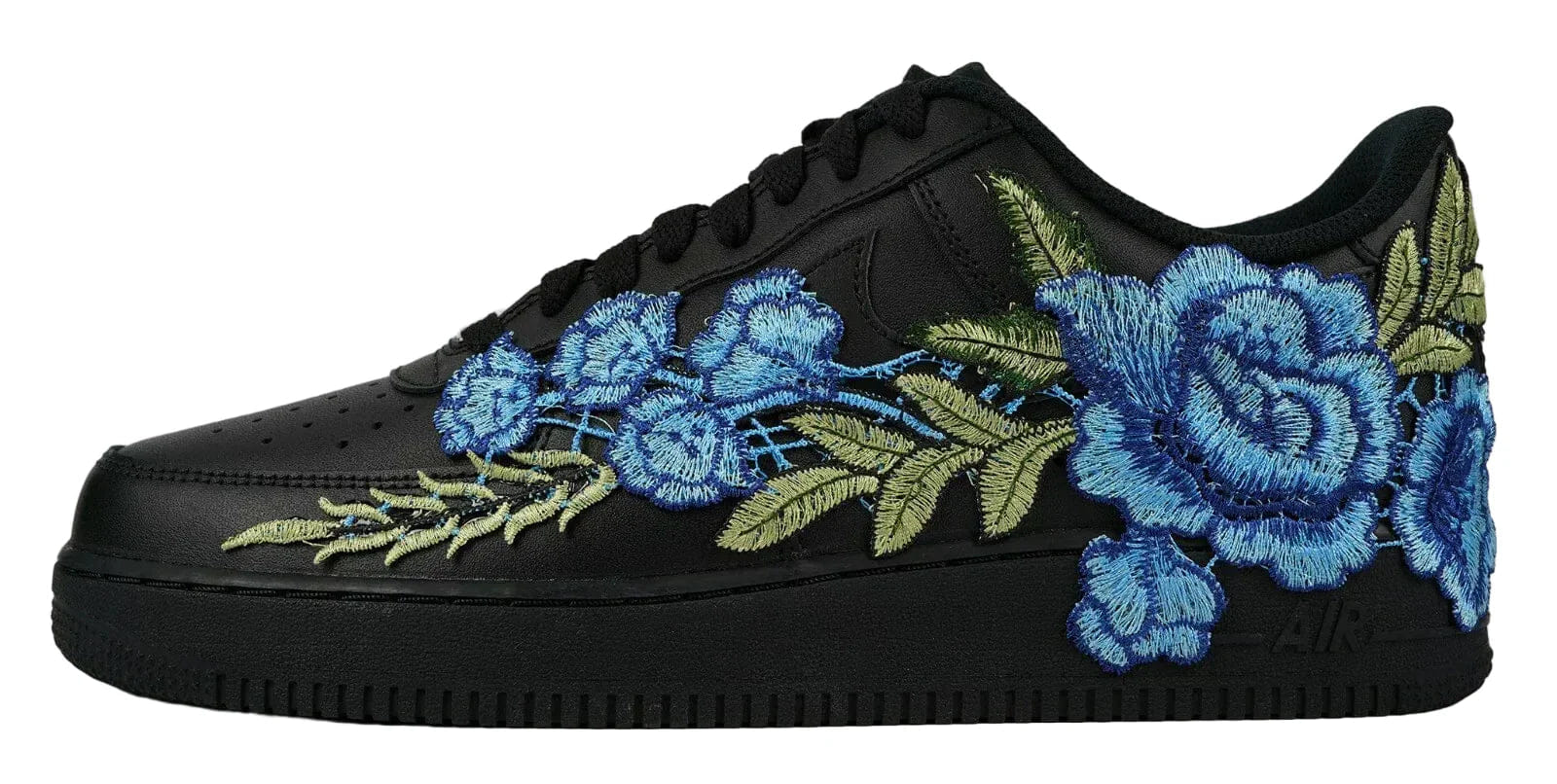 Mdcustoms Embroided Midnight Blue Rose Black Af1