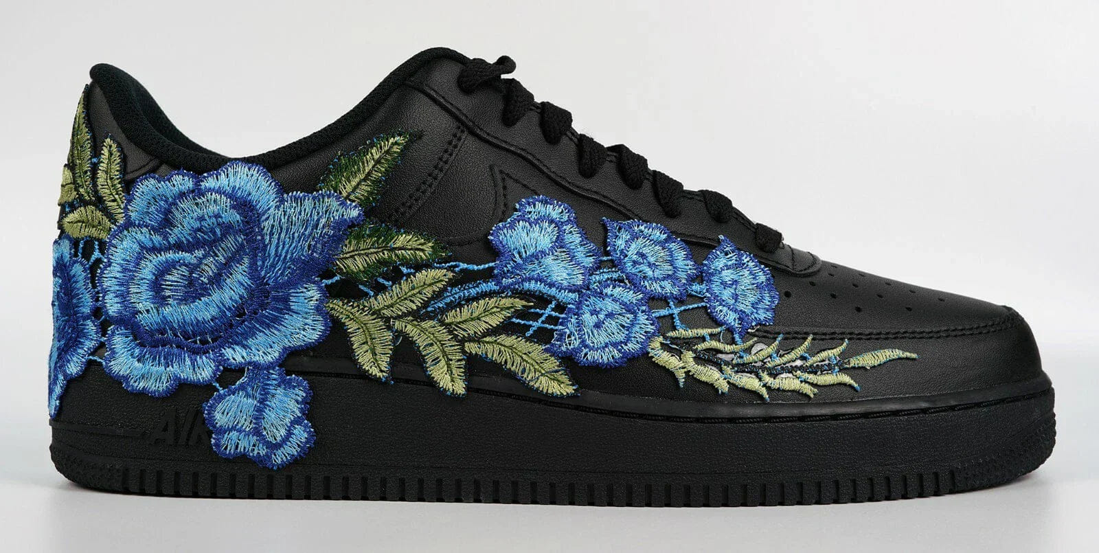 Mdcustoms Embroided Midnight Blue Rose Black Af1