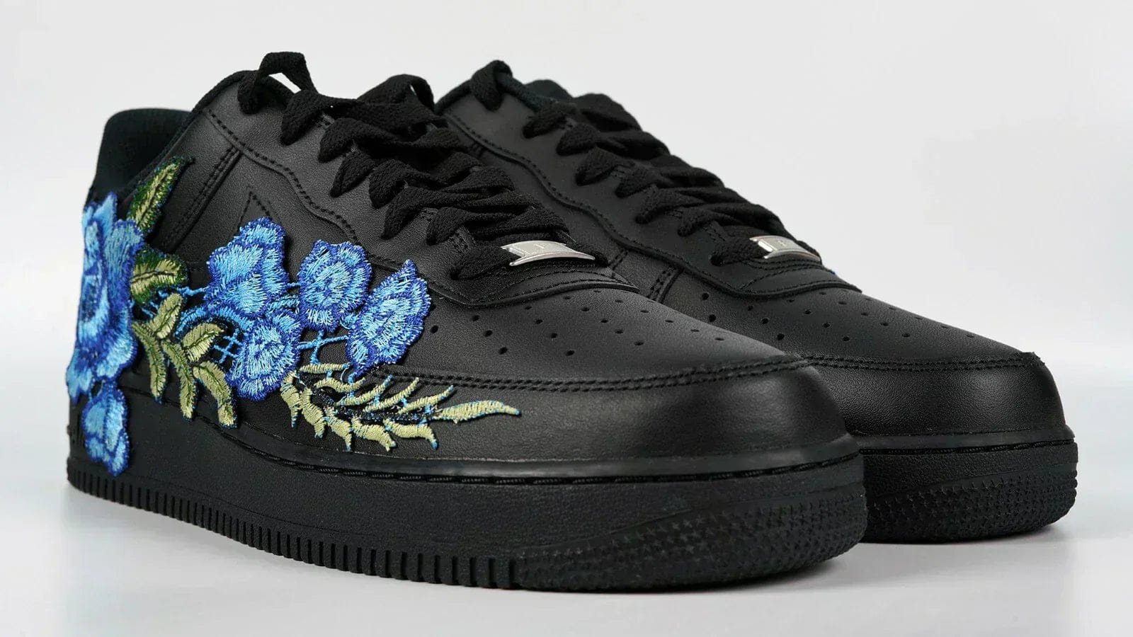 Mdcustoms Embroided Midnight Blue Rose Black Af1