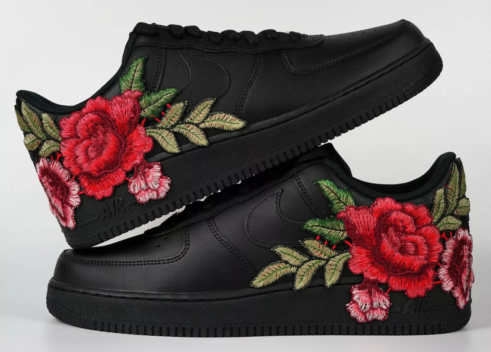Mdcustoms Embroided Rose Black Af1 V2