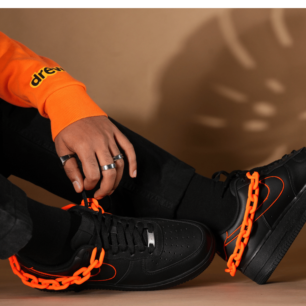 Mdcustoms FLAMING ORANGE LINKUP AF1