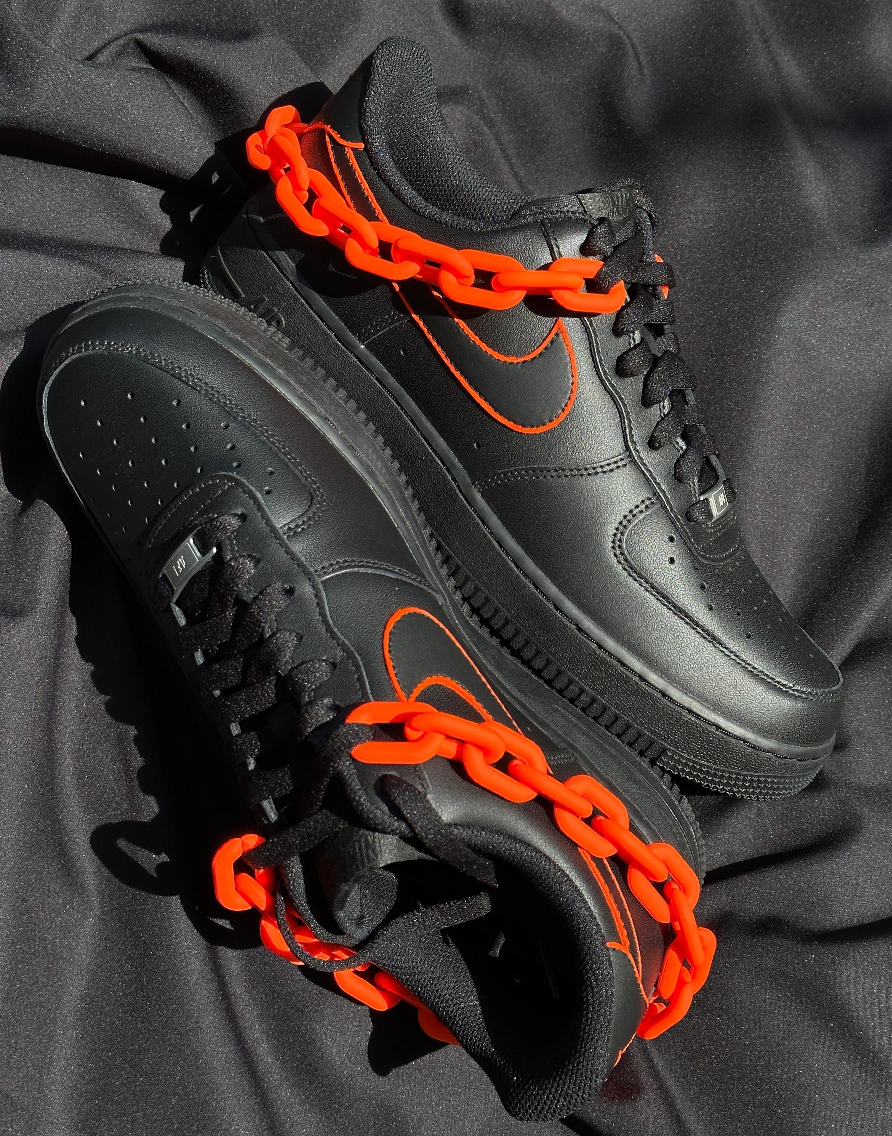 Mdcustoms FLAMING ORANGE LINKUP AF1