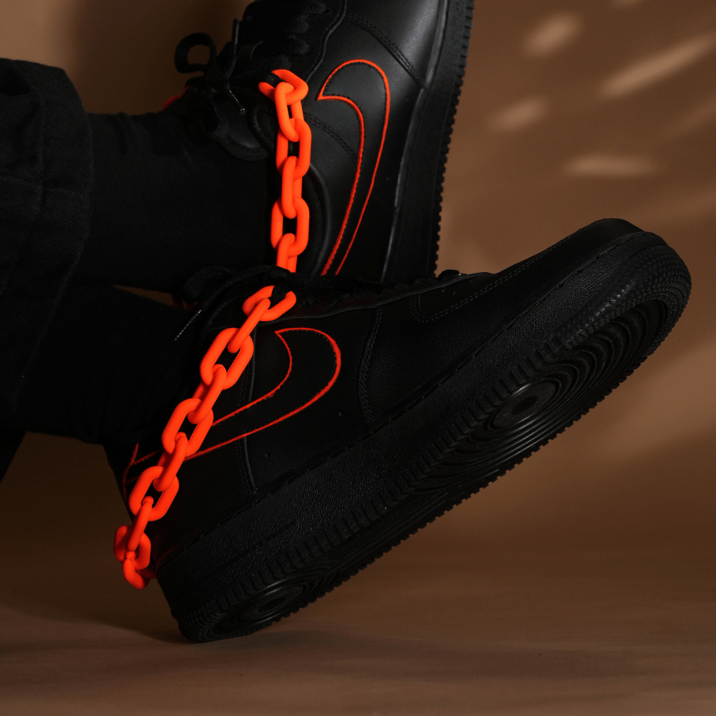 Mdcustoms FLAMING ORANGE LINKUP AF1