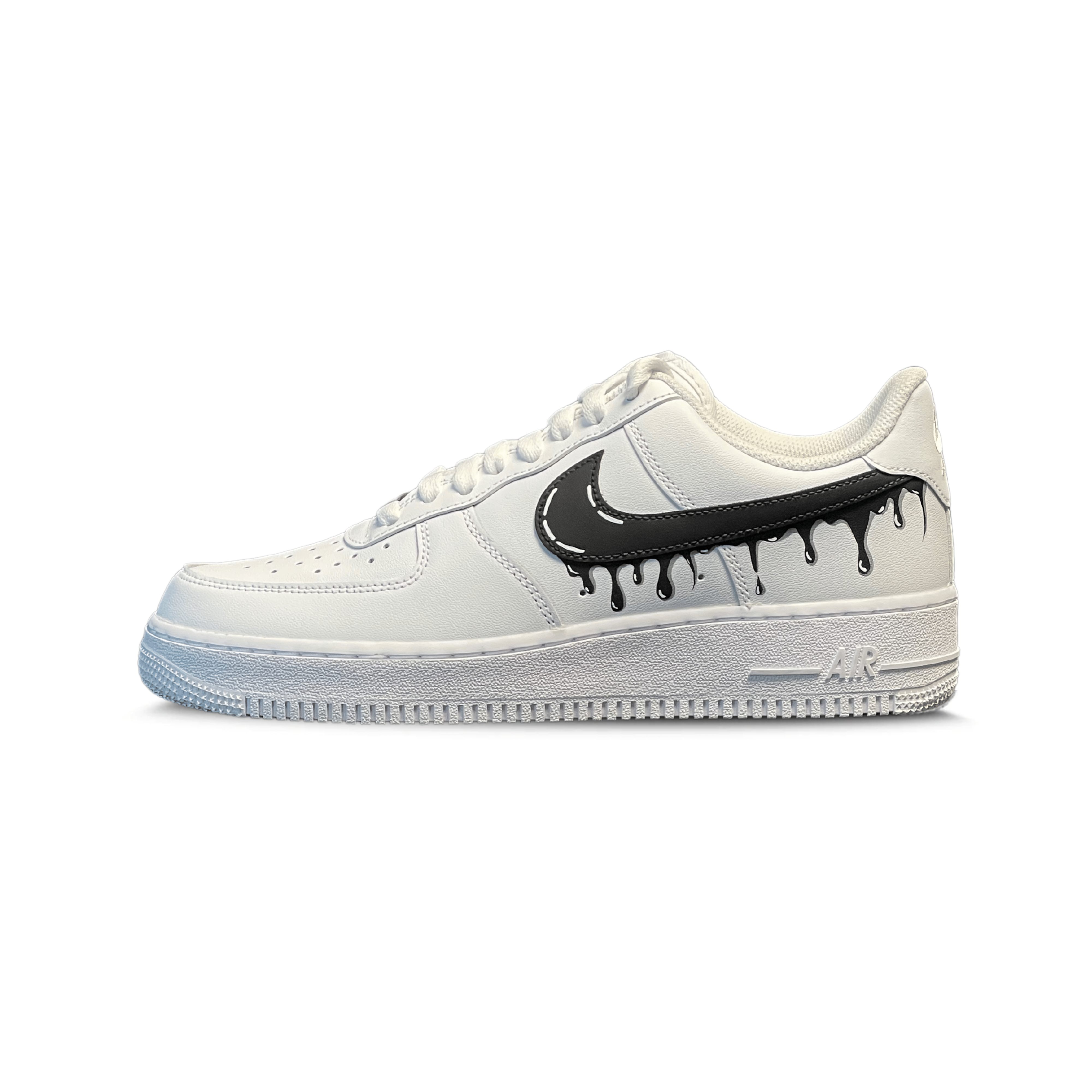 Mdcustoms BLACK DRIP SWOOSH AF1