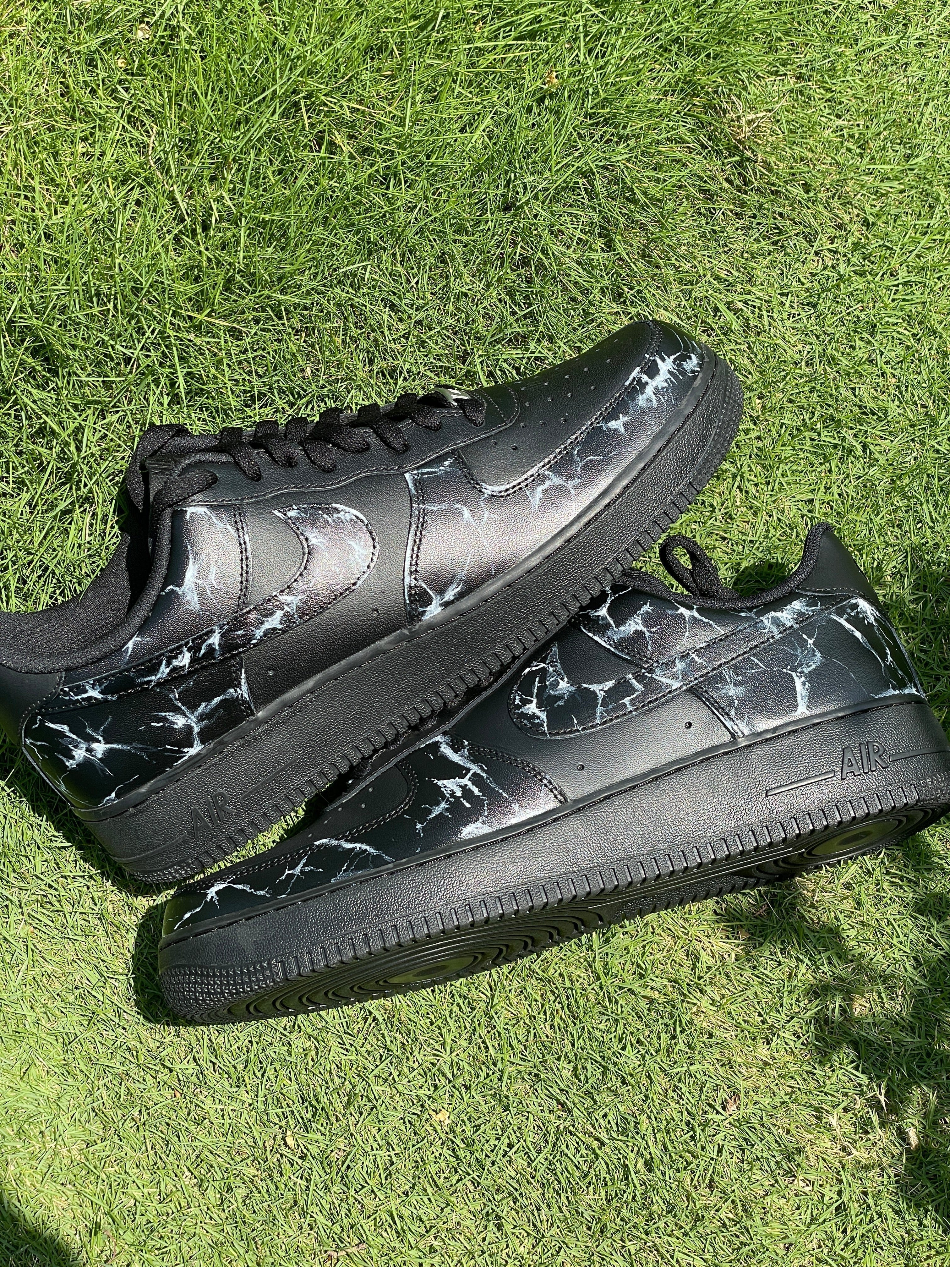 Mdcustoms BLACK MARBLE AF1