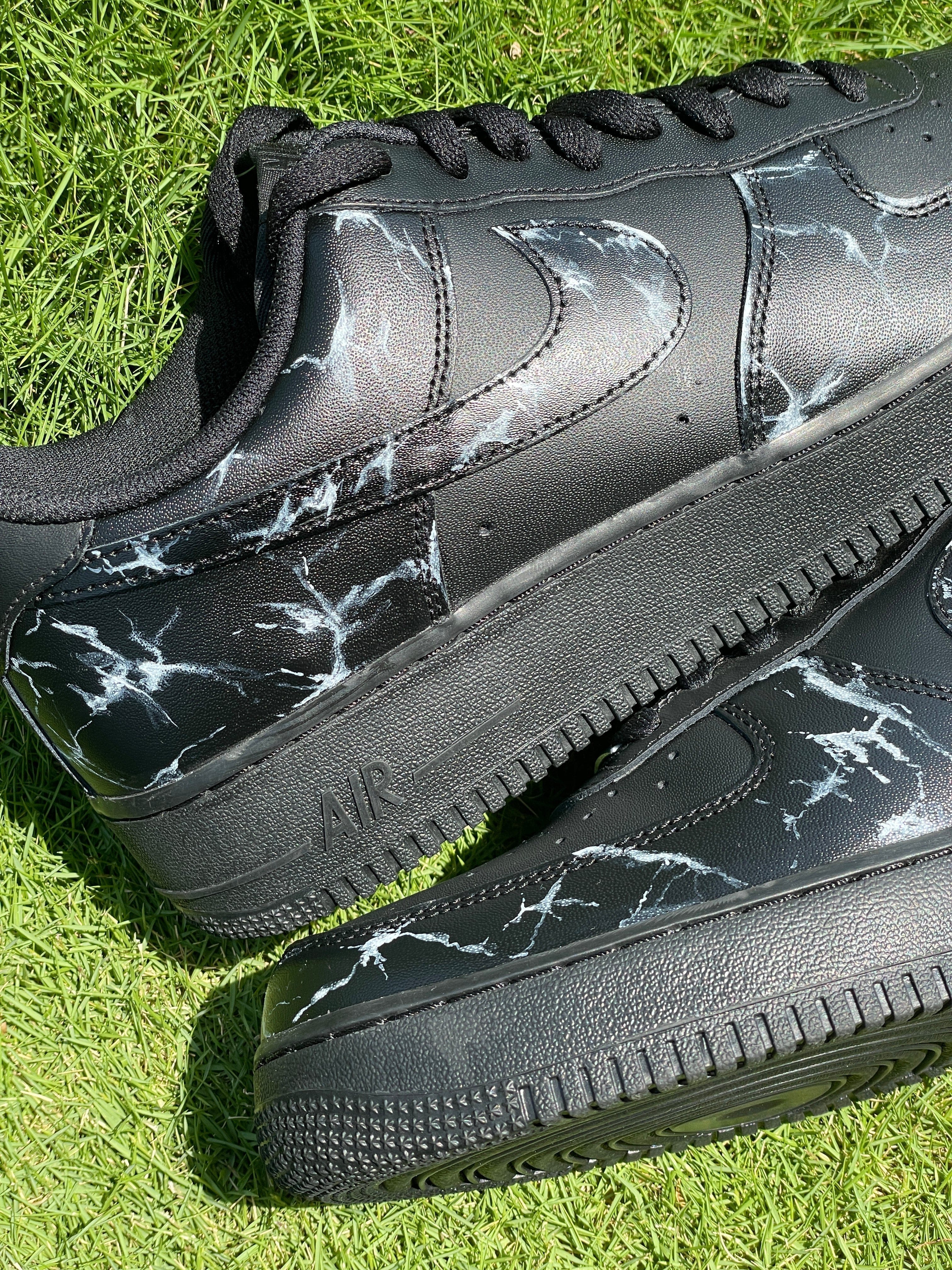 Mdcustoms BLACK MARBLE AF1