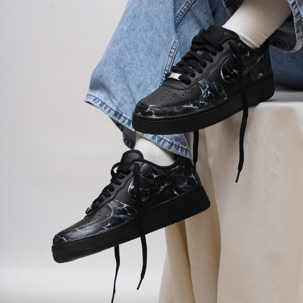 Mdcustoms BLACK MARBLE AF1