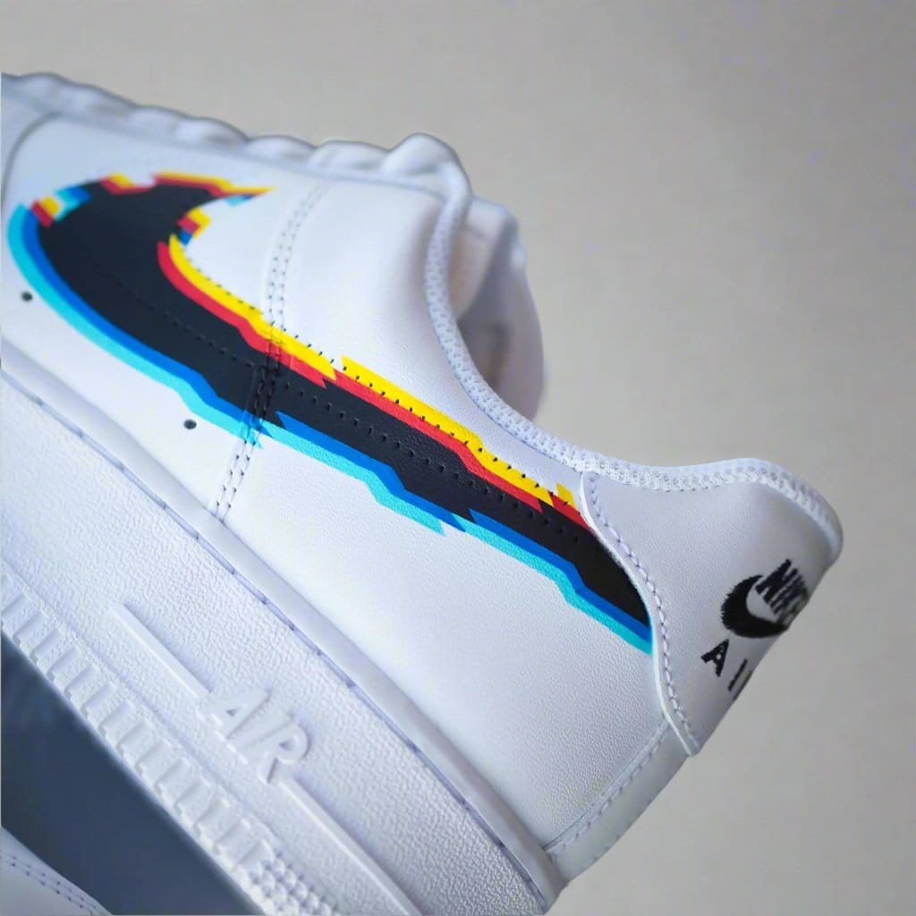 Mdcustoms Glitch Swoosh AF1