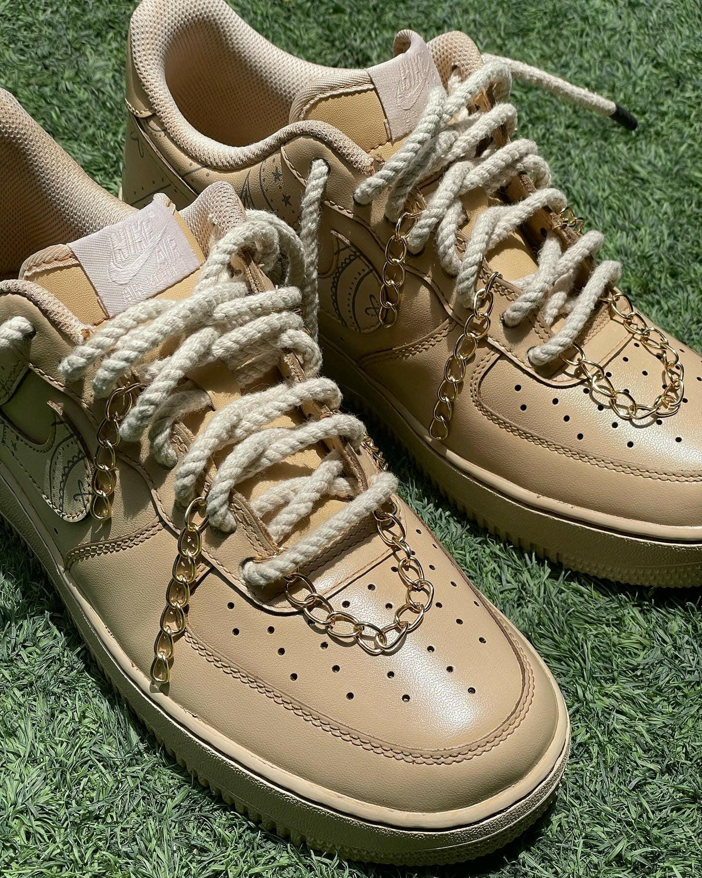 Mdcustoms COFFEE AF1 (Bandana)