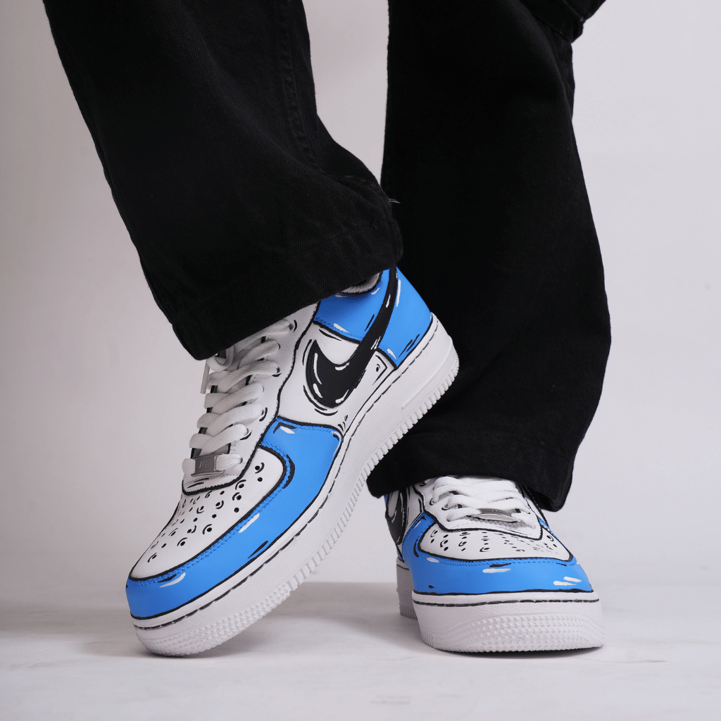 Mdcustoms BLUE COMICBOOK AF1