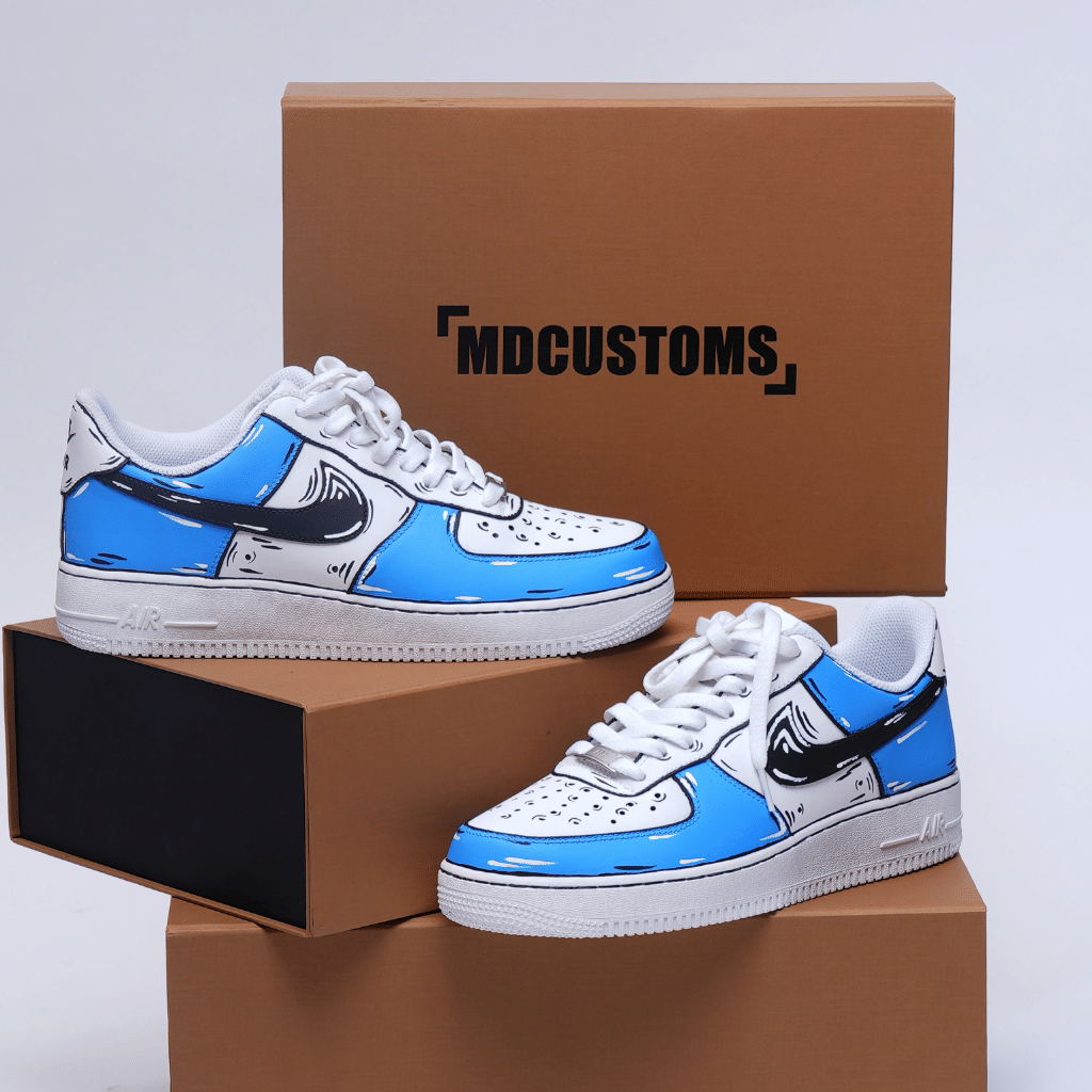 Mdcustoms BLUE COMICBOOK AF1