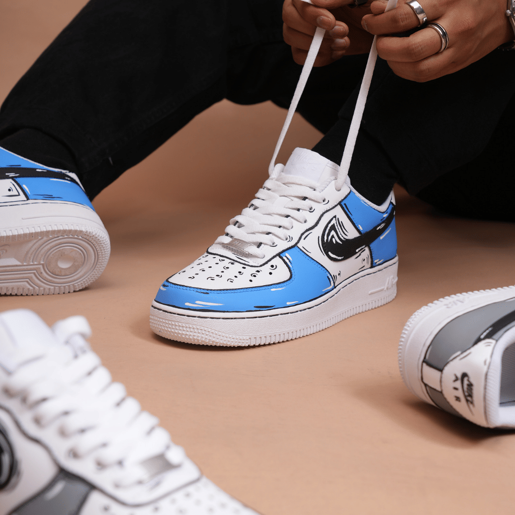 Mdcustoms BLUE COMICBOOK AF1