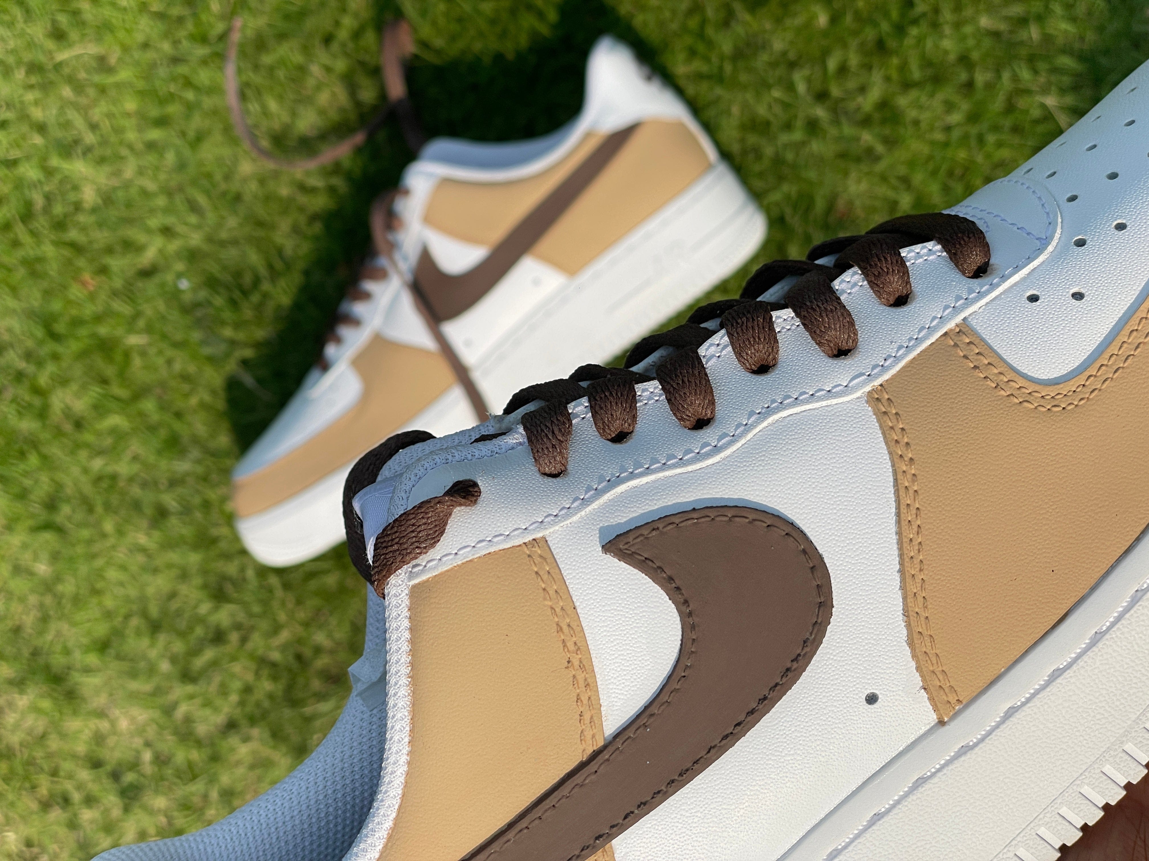 Mdcustoms BROWN PASTEL AF1