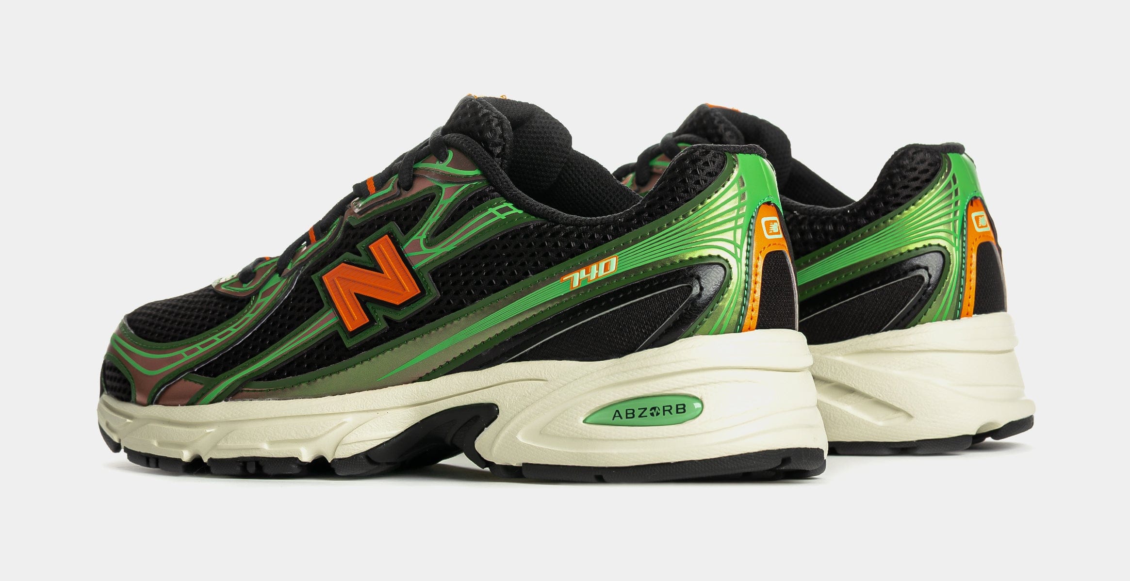 Newbalance Shoe Palace Exclusive New Balance 740 Mens Lifestyle Shoes (Green/Black)